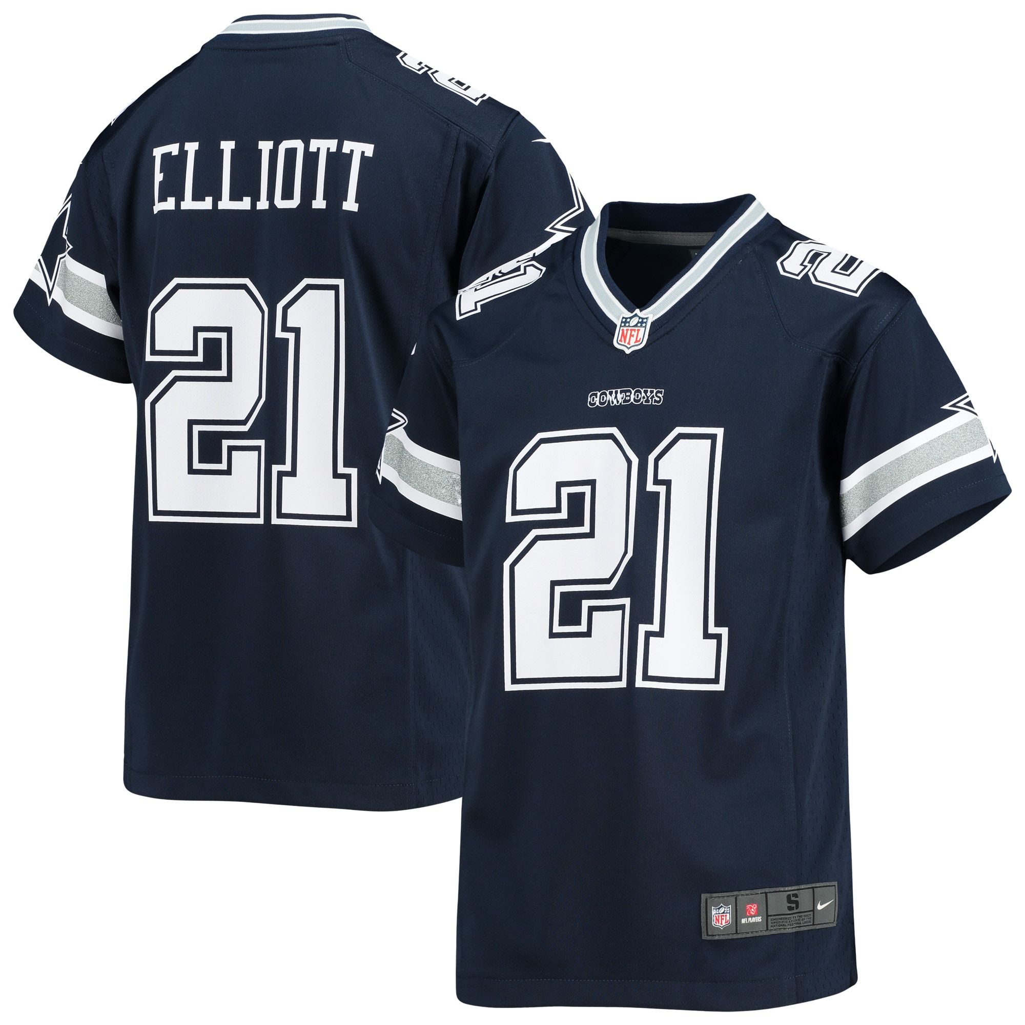 Ezekiel Elliott Dallas Cowboys Nike Youth Player Game Jersey - Navy - vstockx