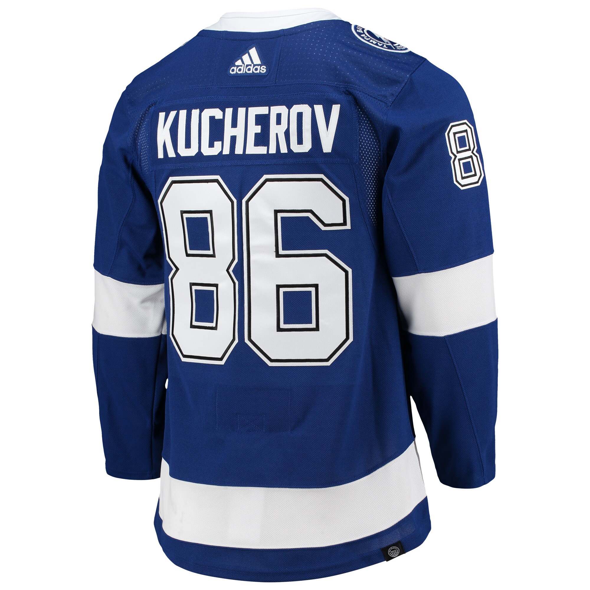 Nikita Kucherov Tampa Bay Lightning adidas Home Primegreen Authentic Pro Player Jersey - Blue - vstockx