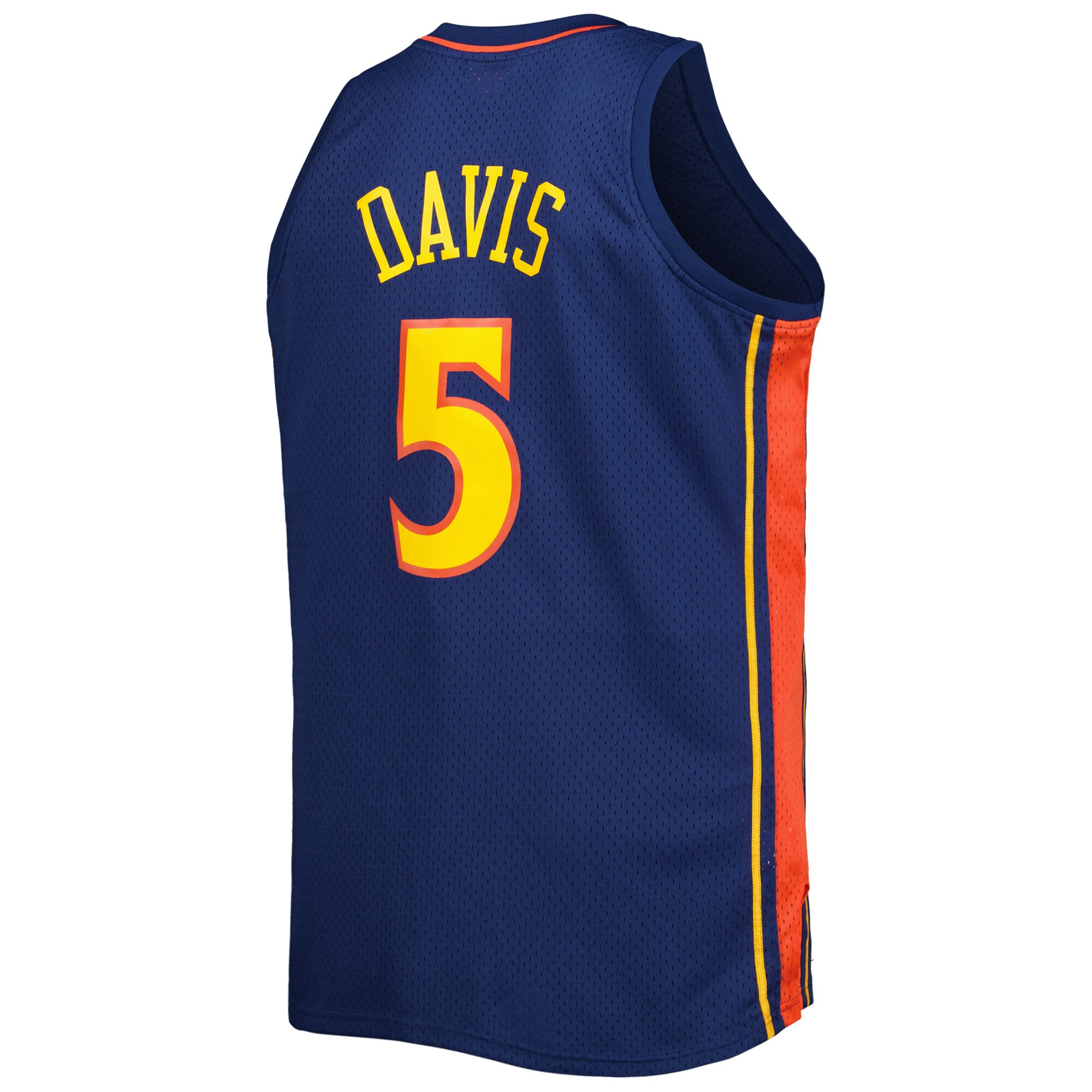 Baron Davis Golden State Warriors Mitchell & Ness Big & Tall Hardwood Classics 2006/07 Swingman Jersey - Navy - vstockx