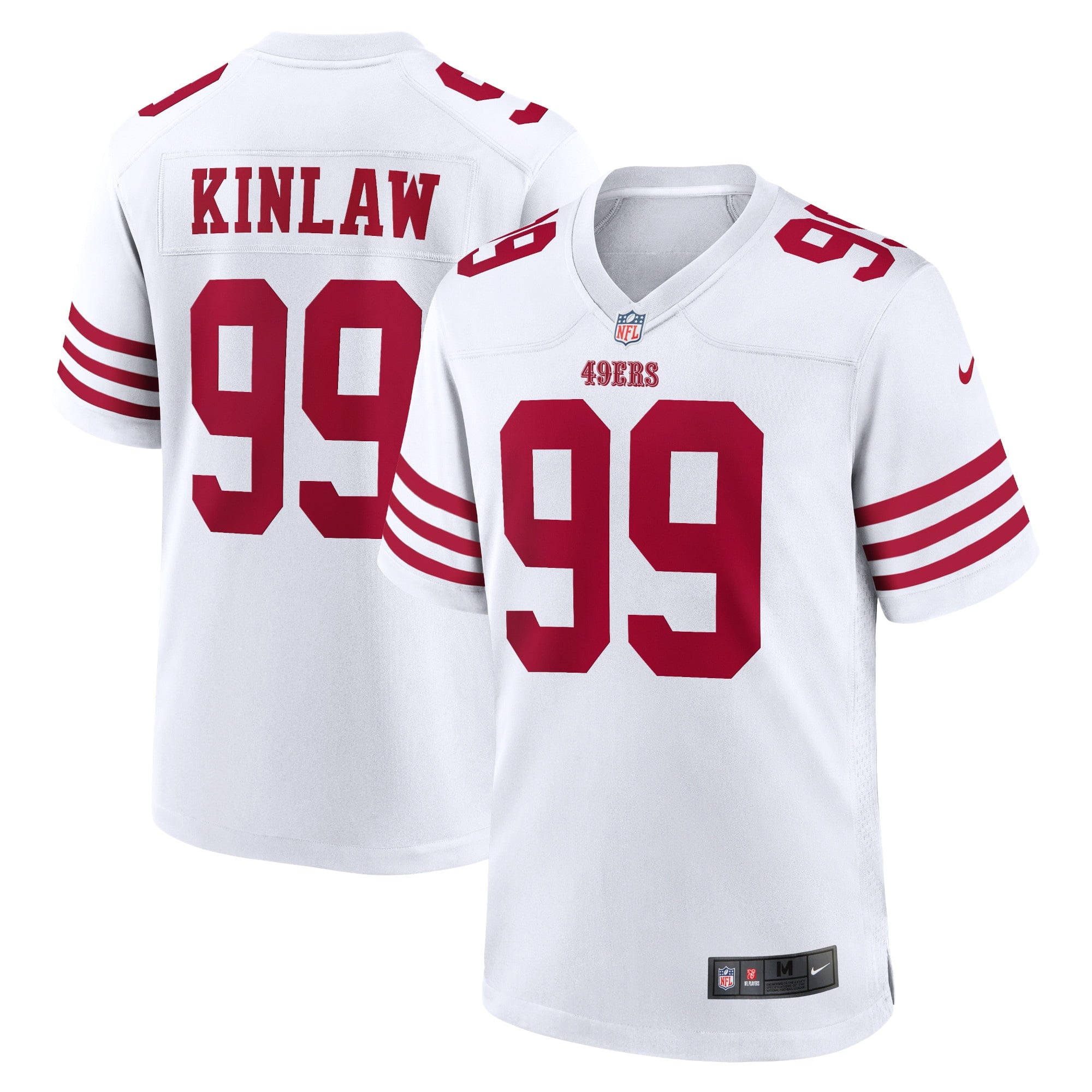 Men's Nike Javon Kinlaw White San Francisco 49ers Player Game Jersey - vstockx
