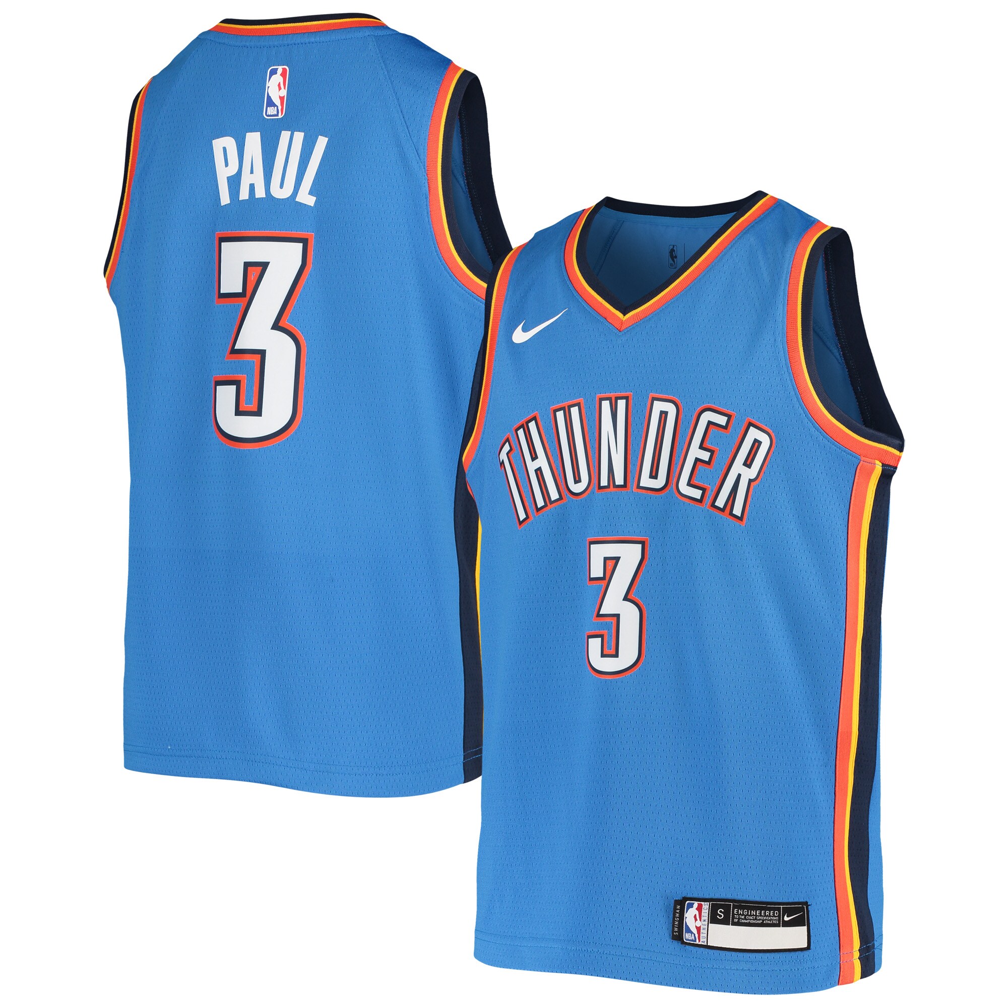 Chris Paul Oklahoma City Thunder Nike Youth Team Swingman Jersey - Blue - vstockx