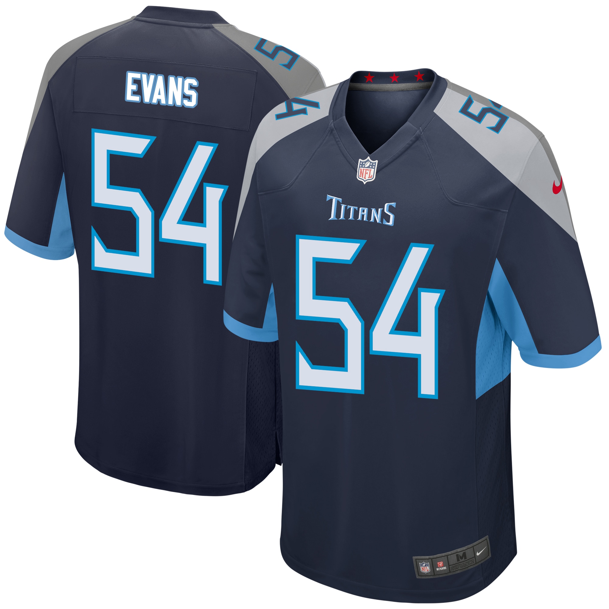 Rashaan Evans Tennessee Titans Nike Game Player Jersey - Navy - vstockx
