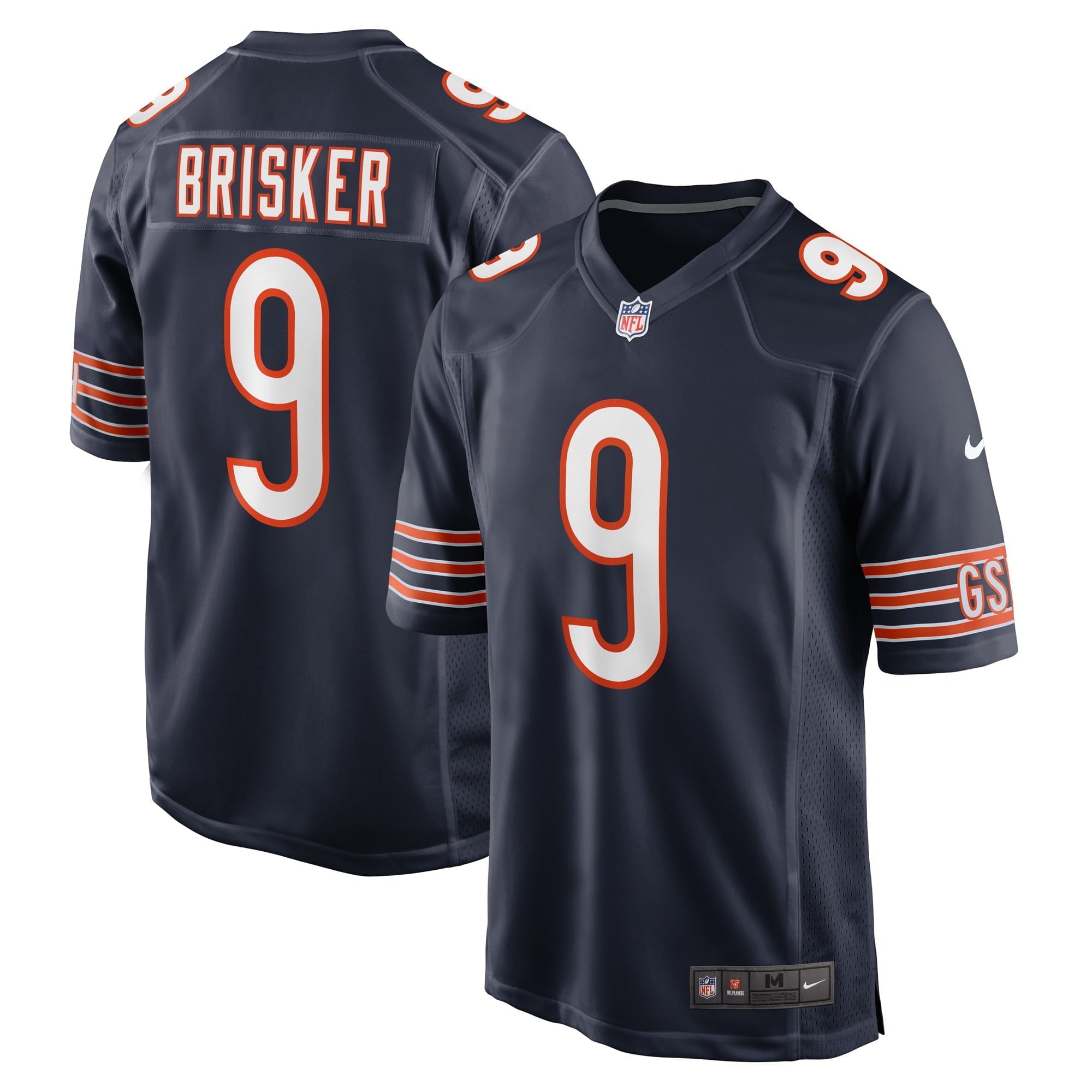Men's Nike Jaquan Brisker Navy Chicago Bears Game Player Jersey - vstockx