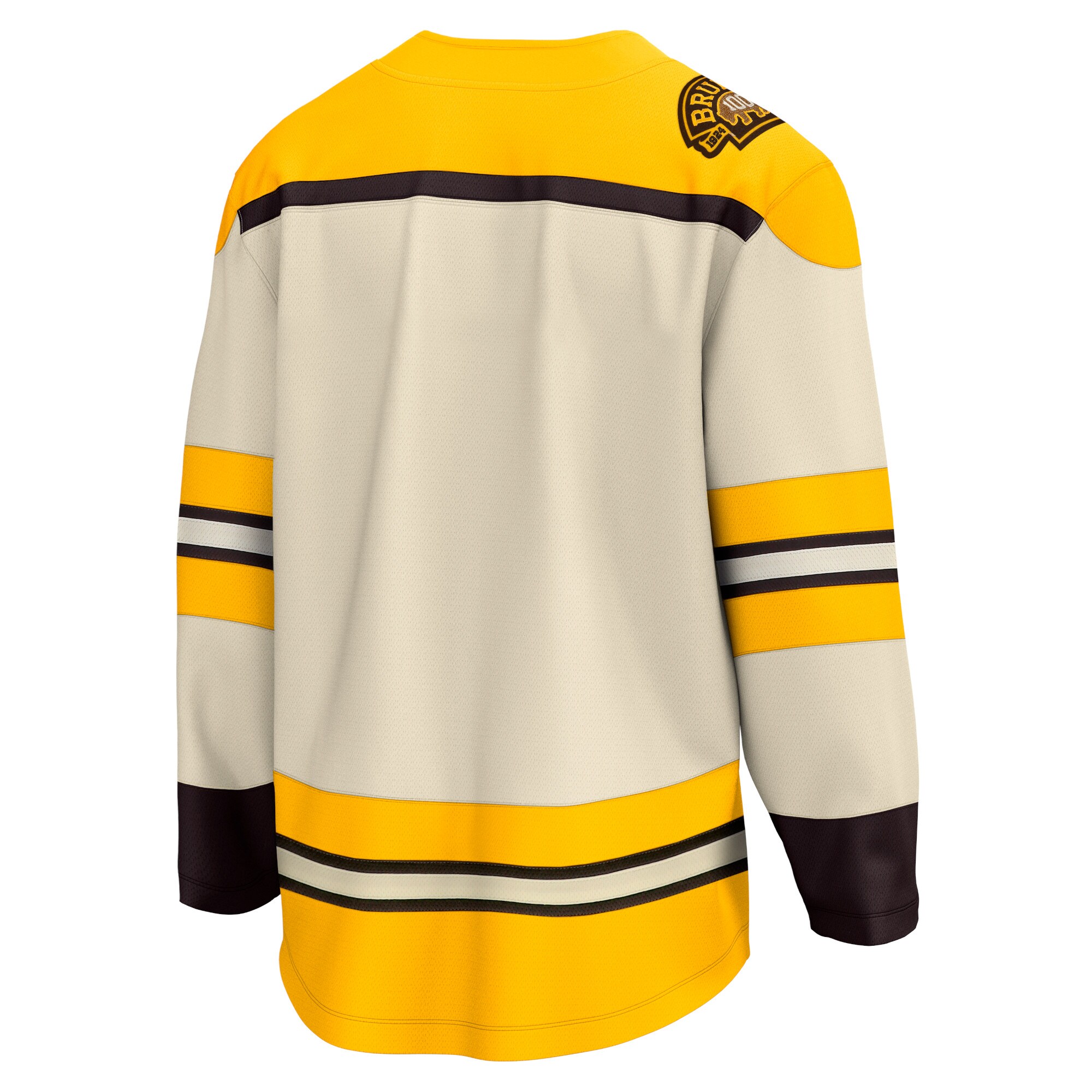 Boston Bruins Fanatics Branded 100th Anniversary Premier Breakaway Jersey - Cream - vstockx