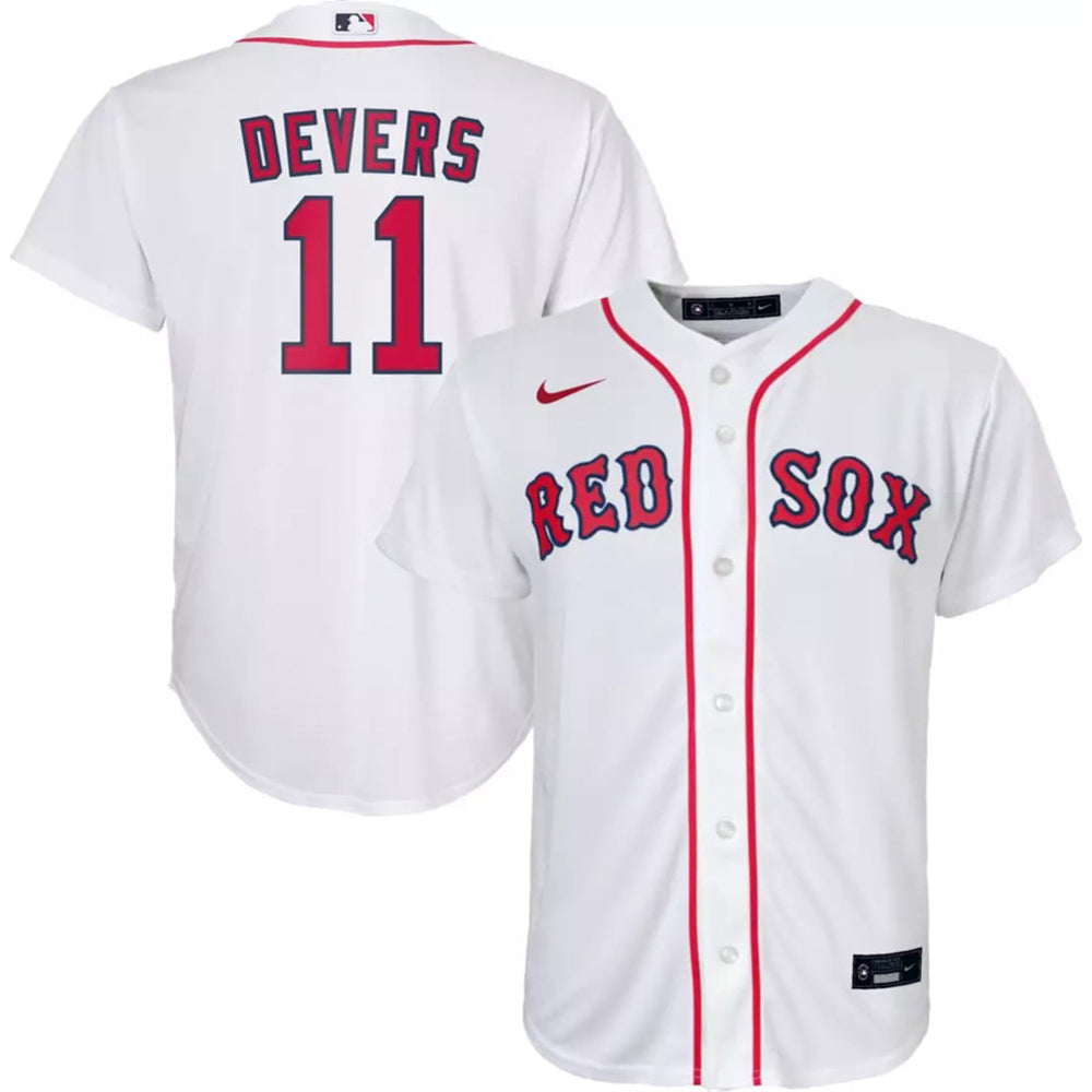 Youth Boston Red Sox Rafael Devers Cool Base Replica Jersey White - vstockx