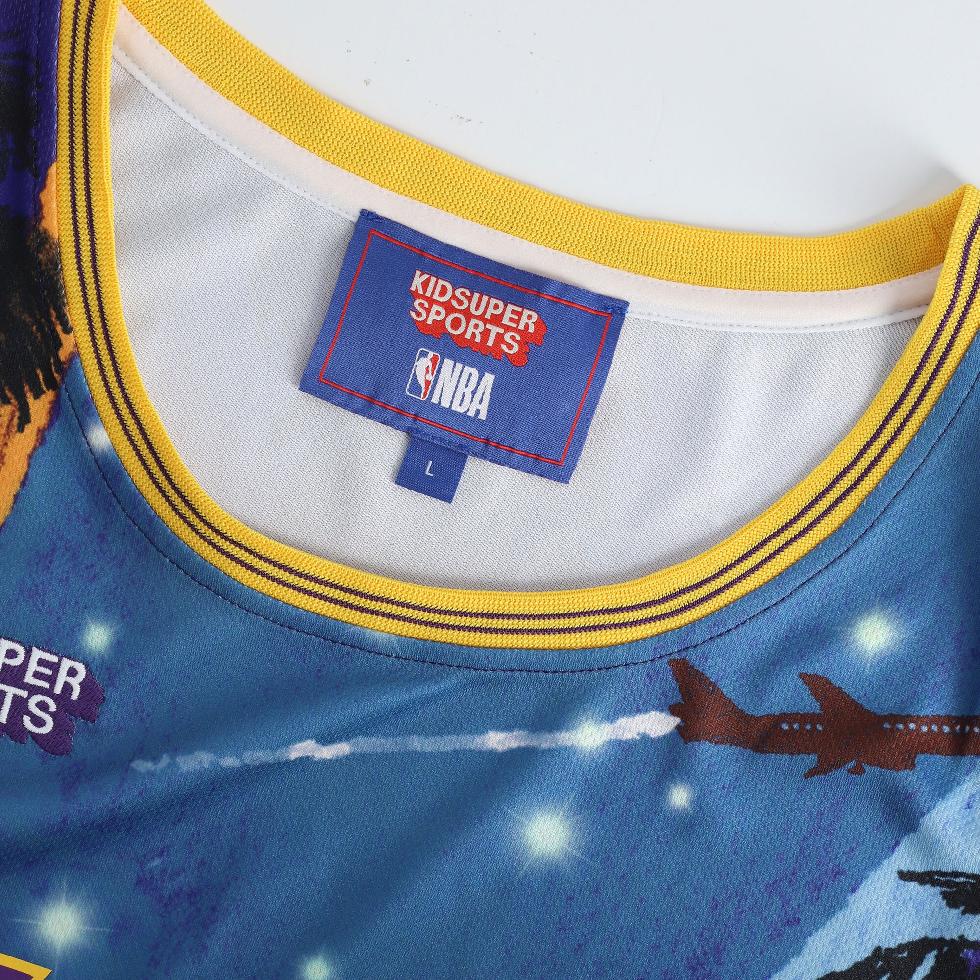 Los Angeles Lakers NBA & KidSuper Studios by Fanatics Unisex Hometown Jersey - Purple - vstockx