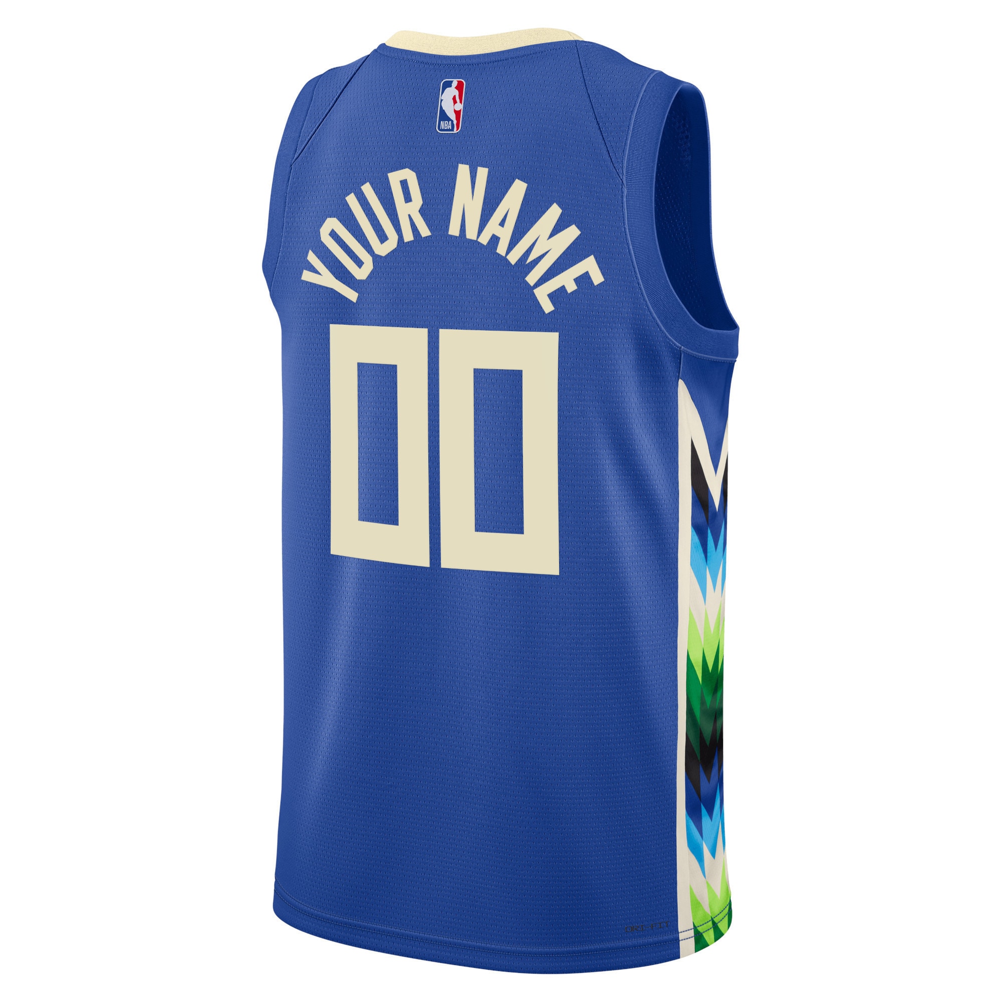 Milwaukee Bucks Nike Unisex 2022/23 Swingman Custom Jersey - City Edition - Royal - vstockx