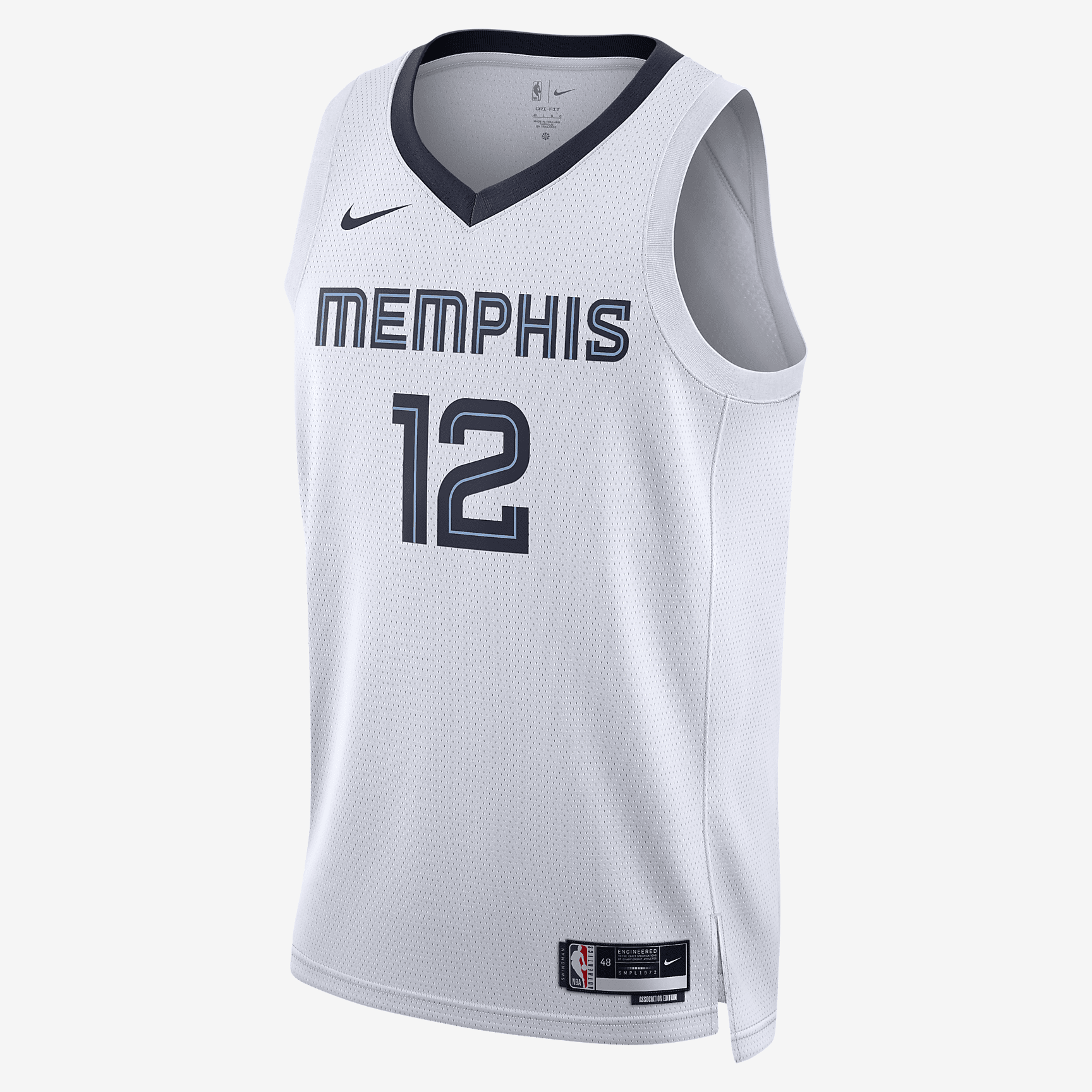 Memphis Grizzlies Association Edition 2022/23 Nike Dri-FIT NBA Swingman Jersey - White - vstockx