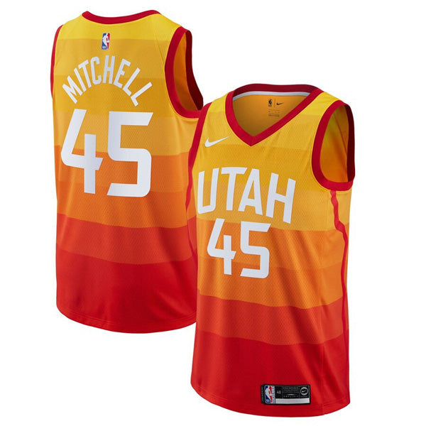 Men's Utah Jazz Donovan Mitchell City Edition Jersey - Gold - vstockx