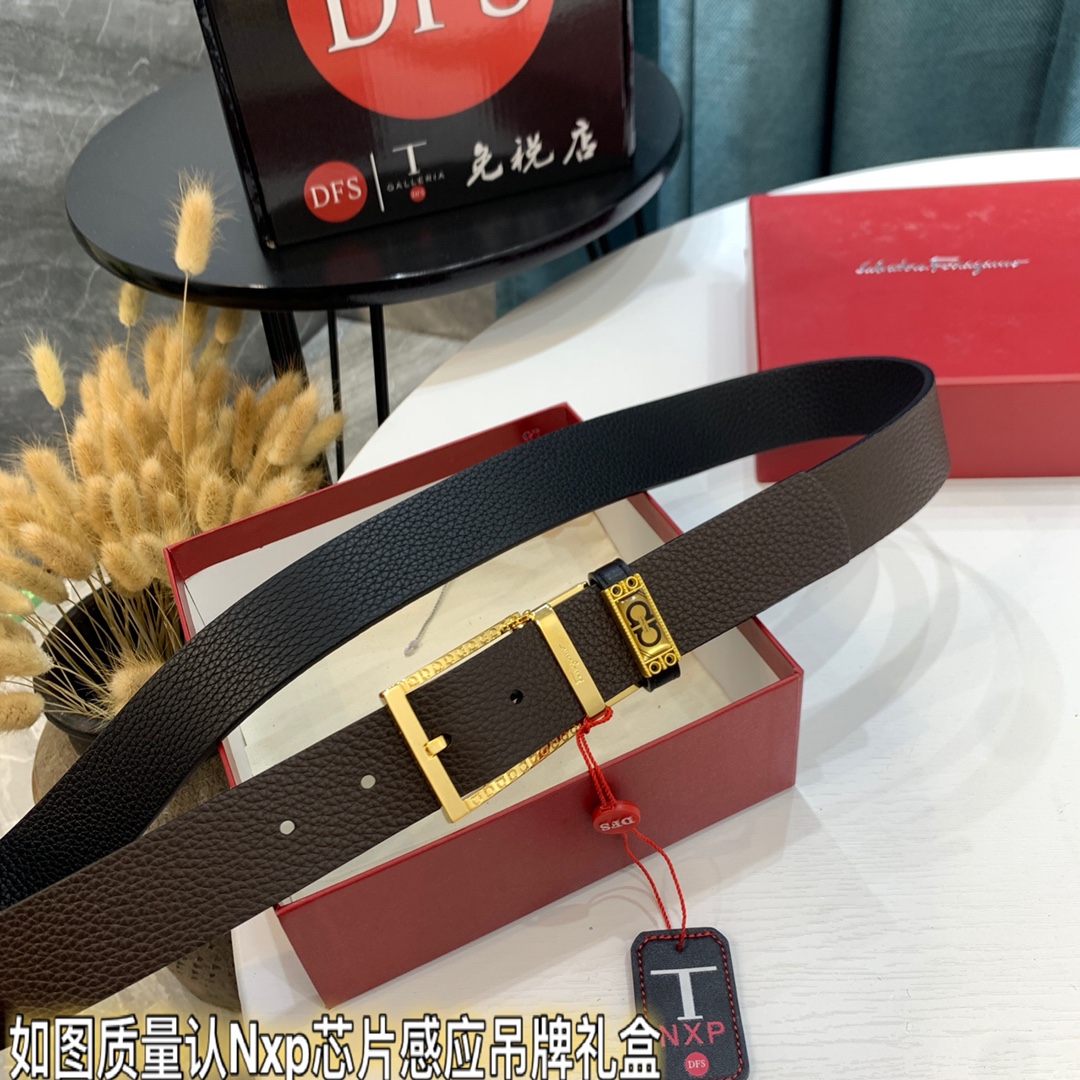 Streetwear Belt Ferragamo 319399 size:3.5cm - vstockx