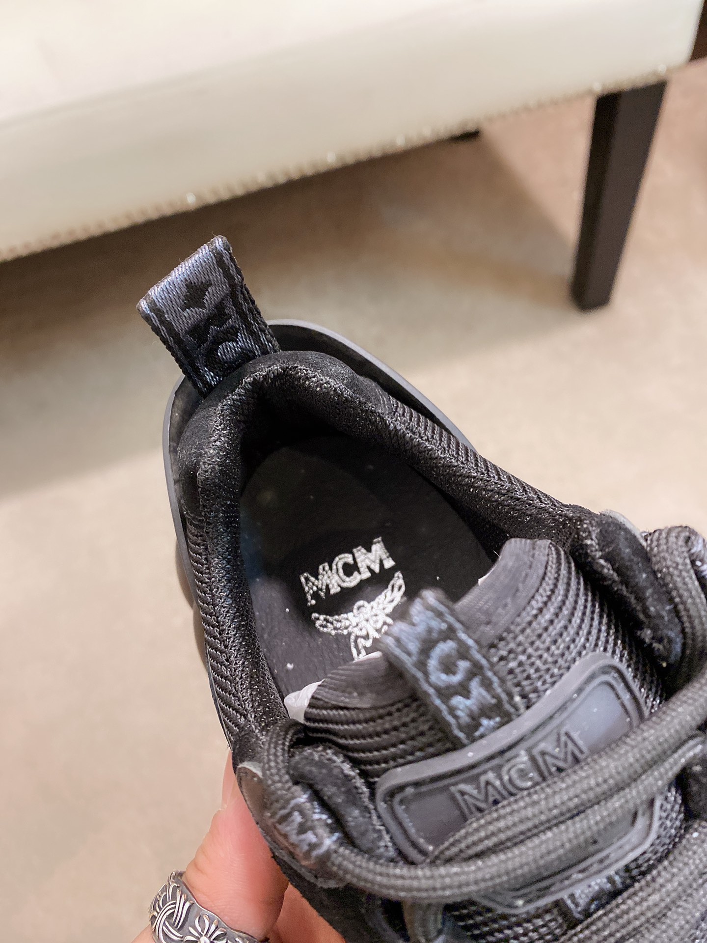 MCM Low Top Logo Lace-up Sneakers 4 - vstockx
