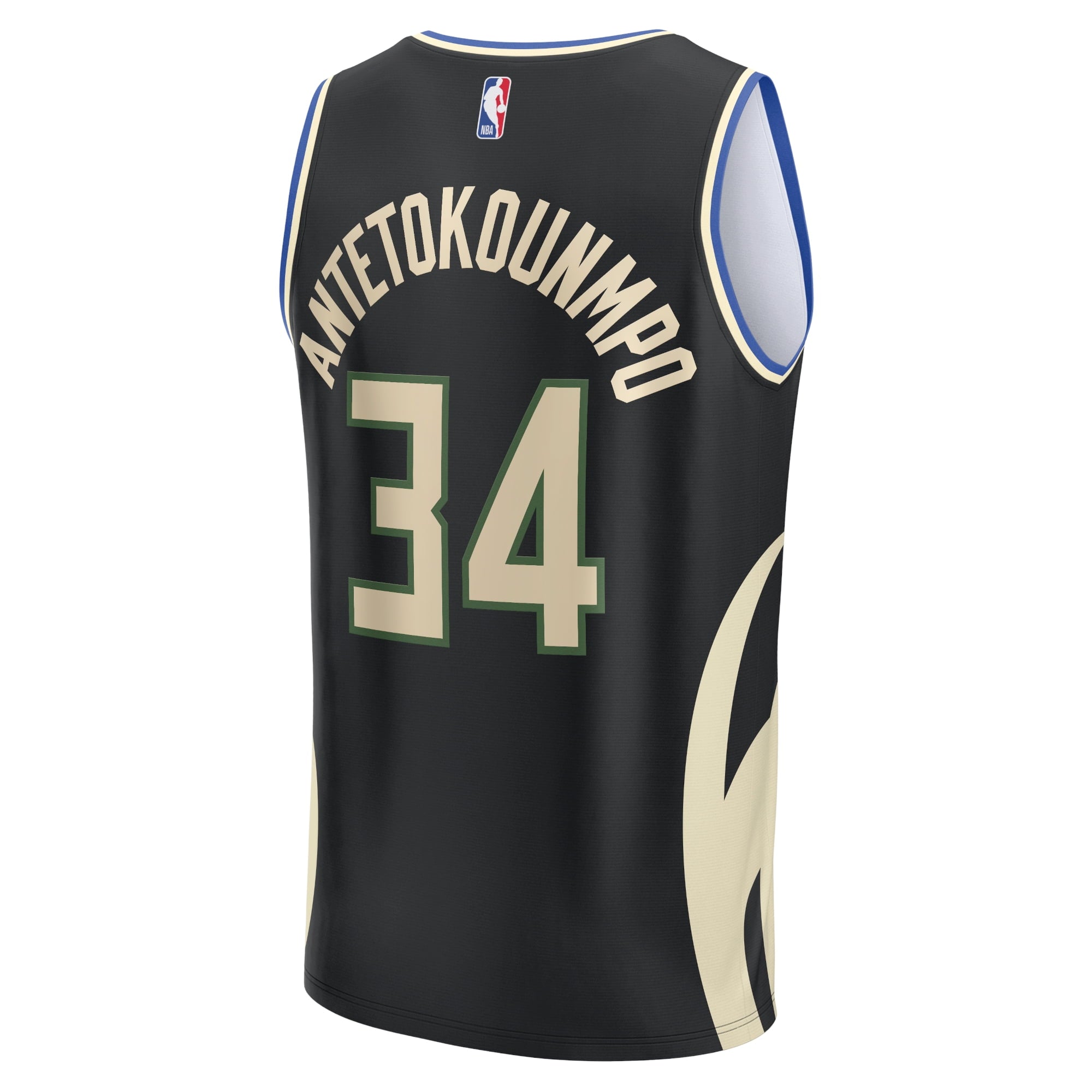 Youth Fanatics Branded Giannis Antetokounmpo Black Milwaukee Bucks Player Jersey - Statement Edition - vstockx