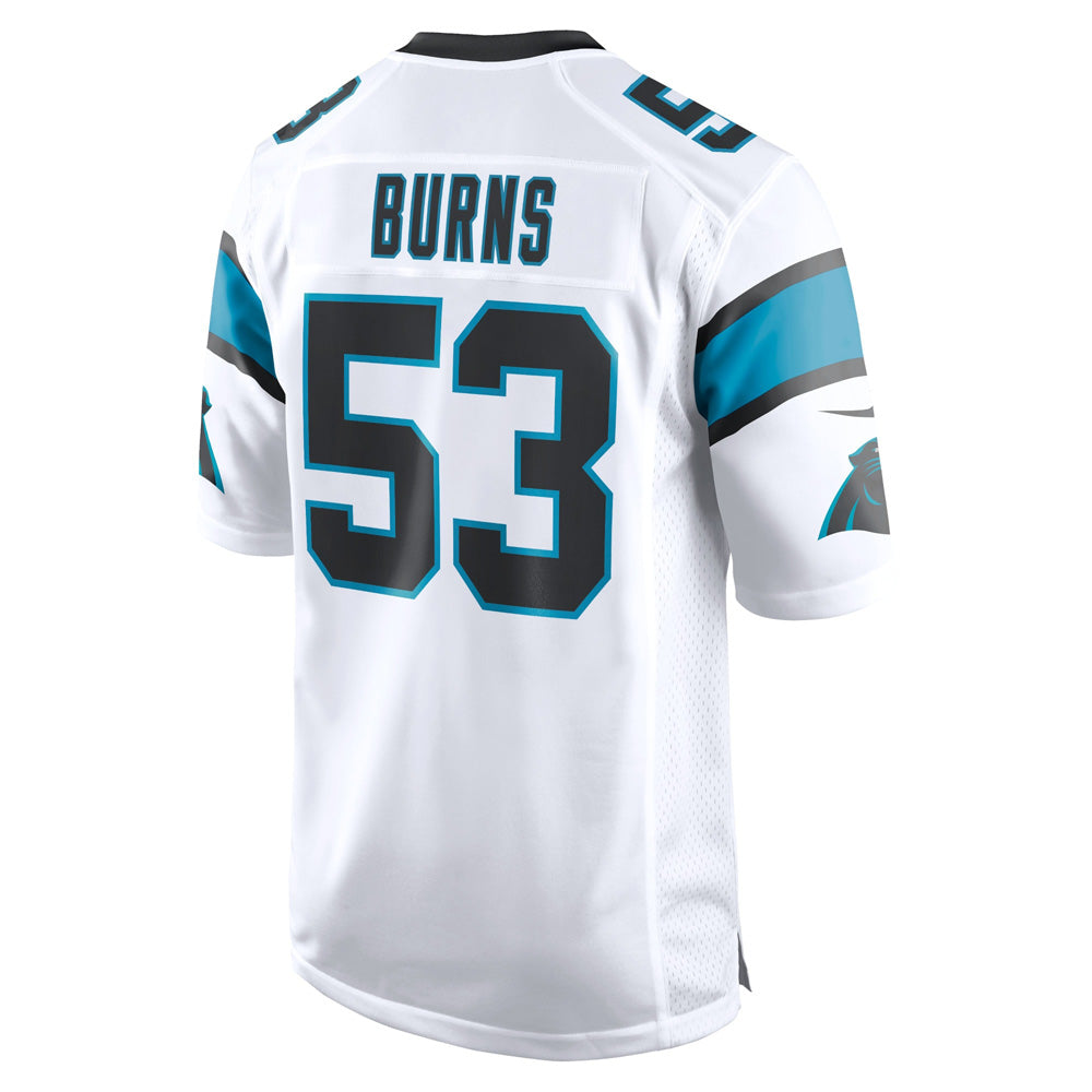 Youth Carolina Panthers Brian Burns Game Jersey - White - vstockx