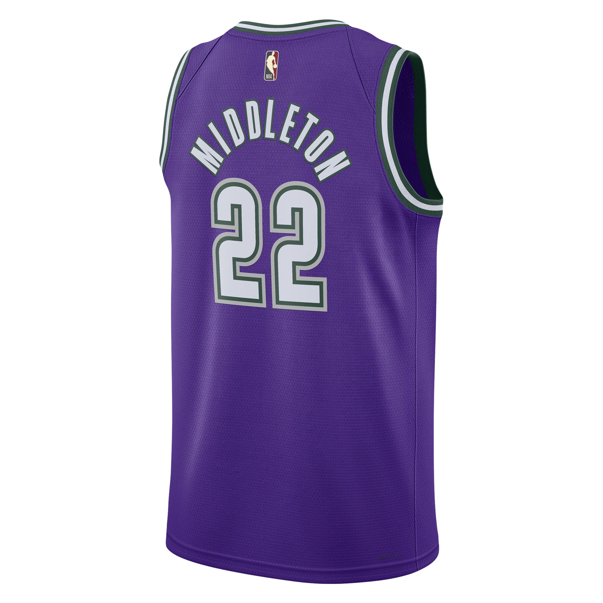 Khris Middleton Milwaukee Bucks Nike Swingman Jersey - Classic Edition - Purple - vstockx