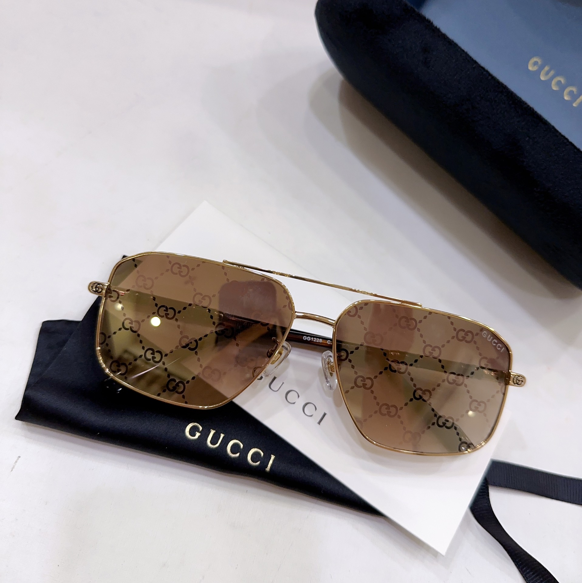 Sunglasses Gucci GG1227 SIZE��60 14-142 - vstockx