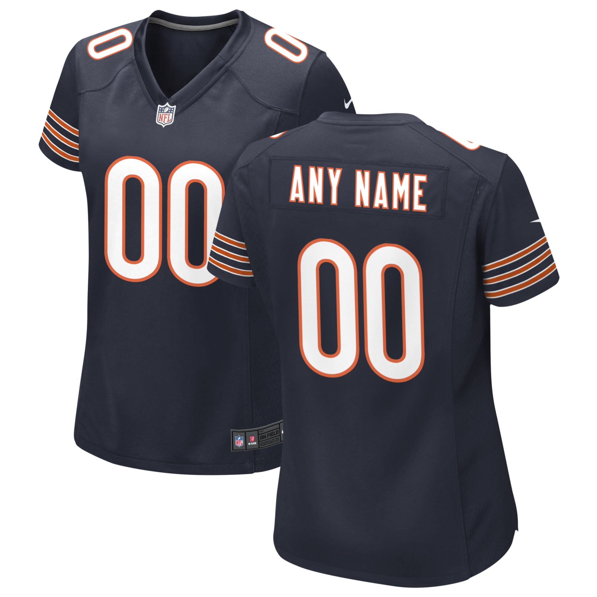 Chicago Bears Nike Women's Custom Game Jersey - Navy - vstockx