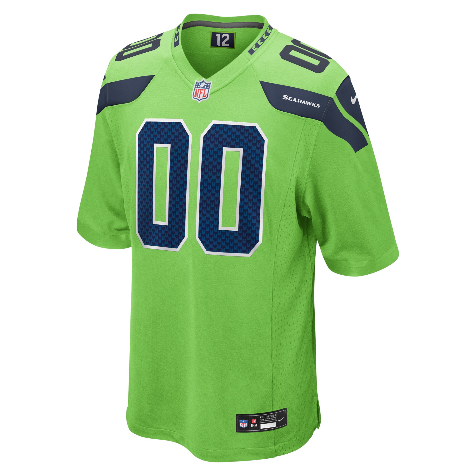 Seattle Seahawks Nike Alternate Custom Game Jersey - Neon Green - vstockx