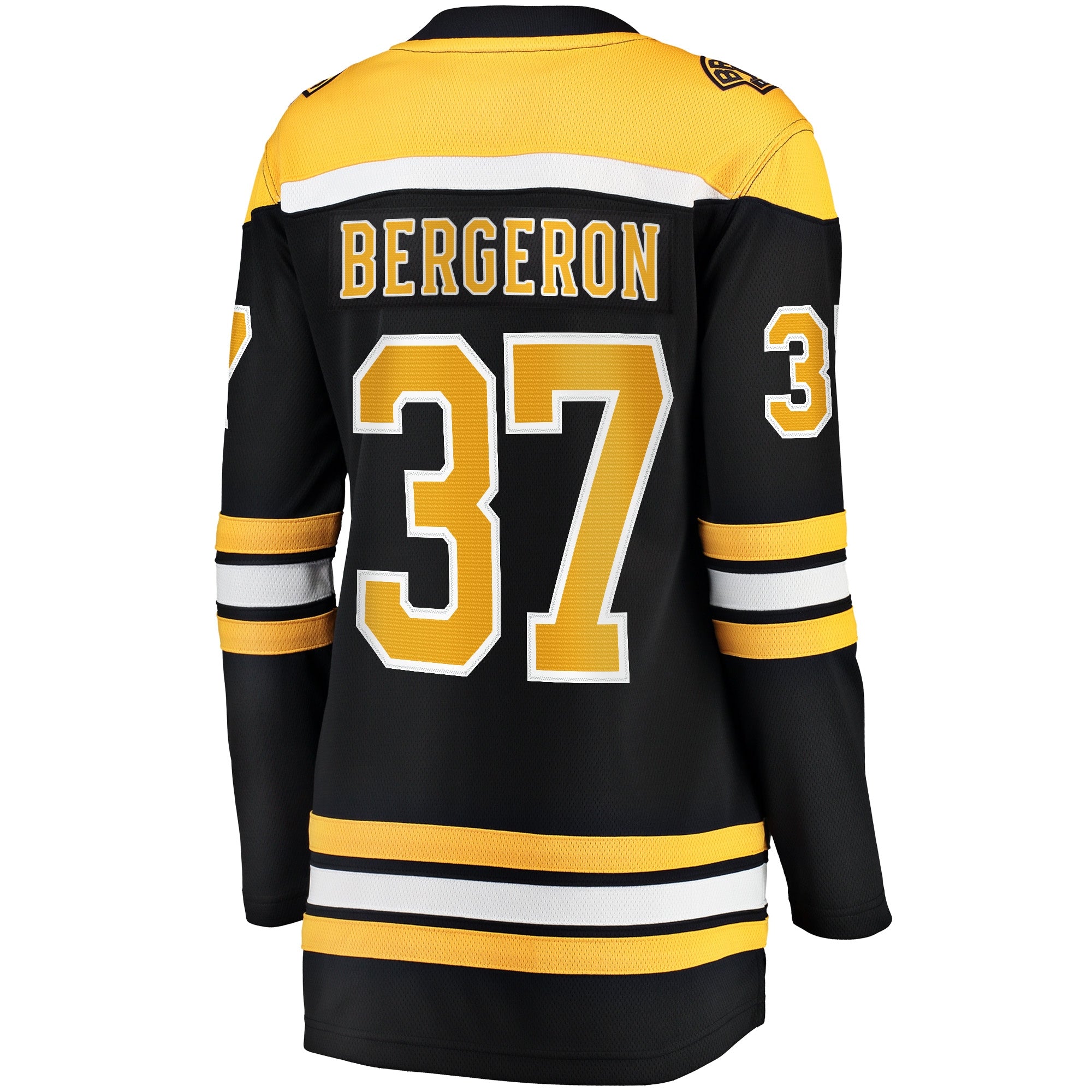 Women's Fanatics Branded Patrice Bergeron Black Boston Bruins Captain Patch Home Breakaway Jersey - vstockx