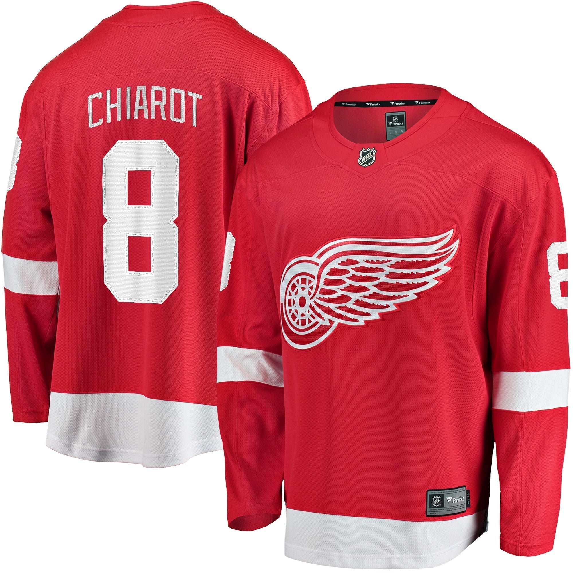Men's Fanatics Branded Ben Chiarot Red Detroit Red Wings Home Breakaway Player Jersey - vstockx