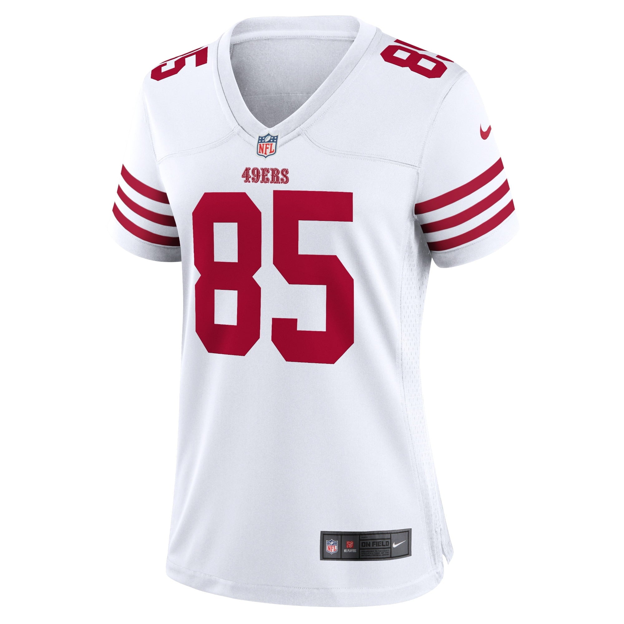 Women's Nike George Kittle White San Francisco 49ers Player Game Jersey - vstockx