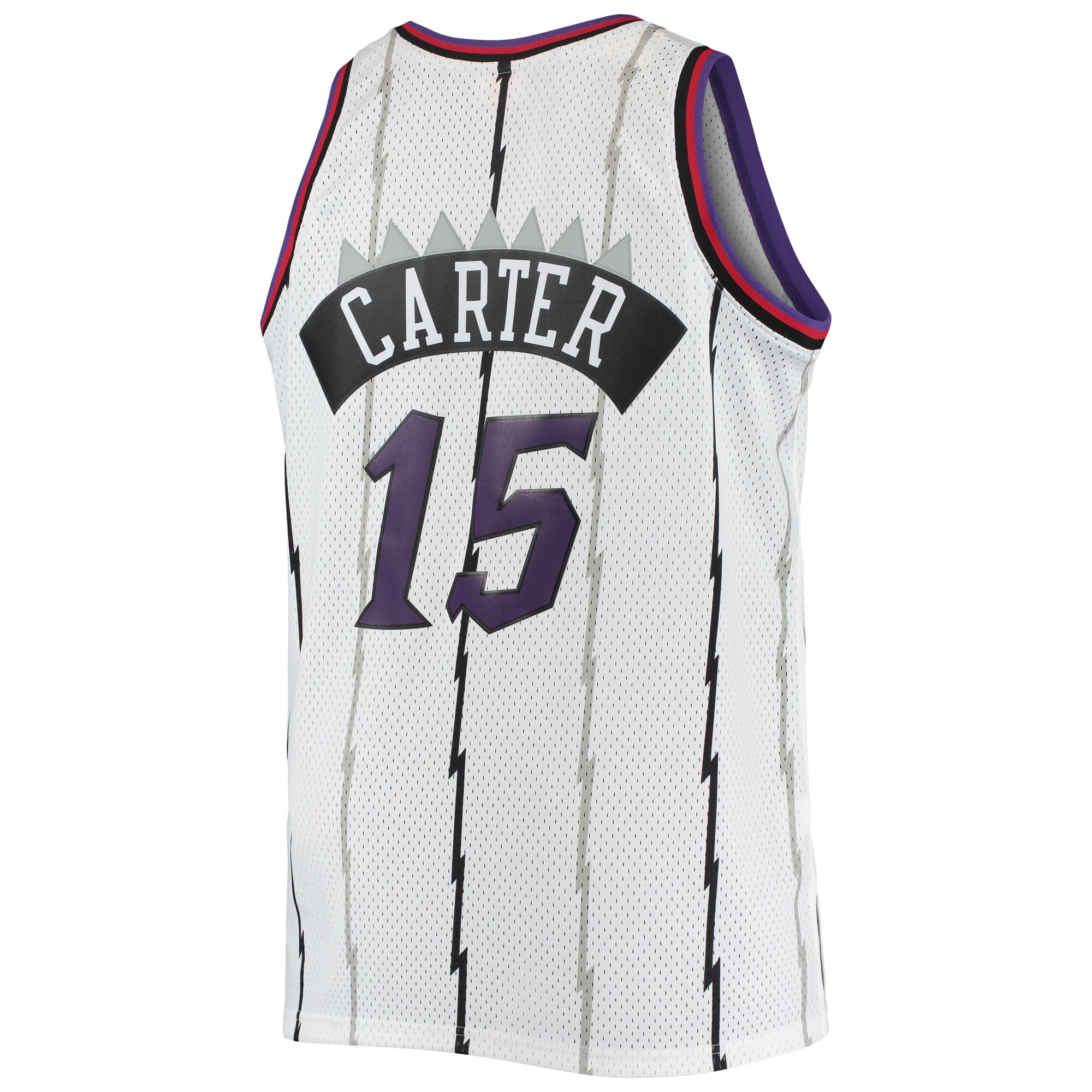 Vince Carter Toronto Raptors Mitchell & Ness Big & Tall Hardwood Classics Swingman Jersey - White - vstockx