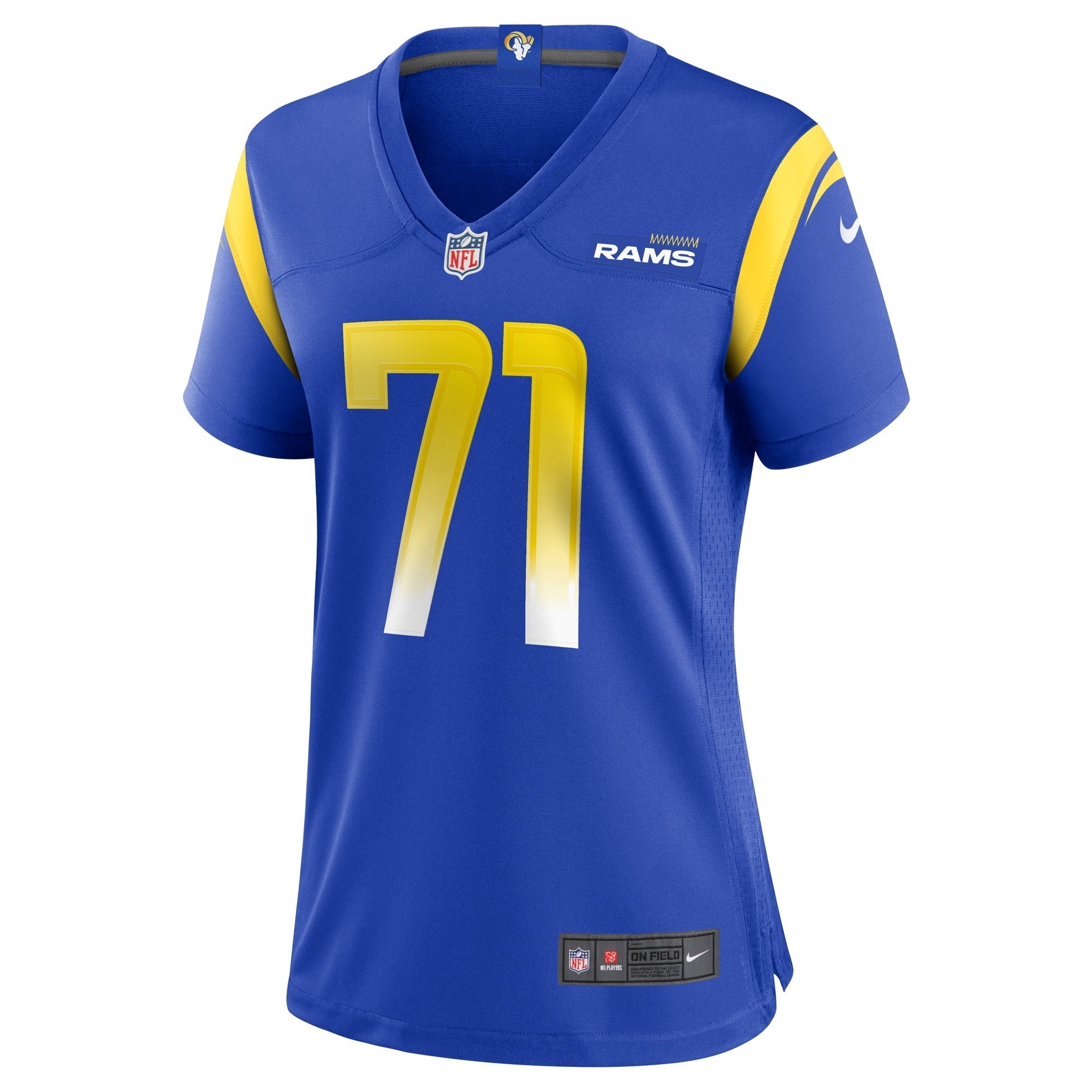 Women's Nike Bobby Evans Royal Los Angeles Rams Game Jersey - vstockx