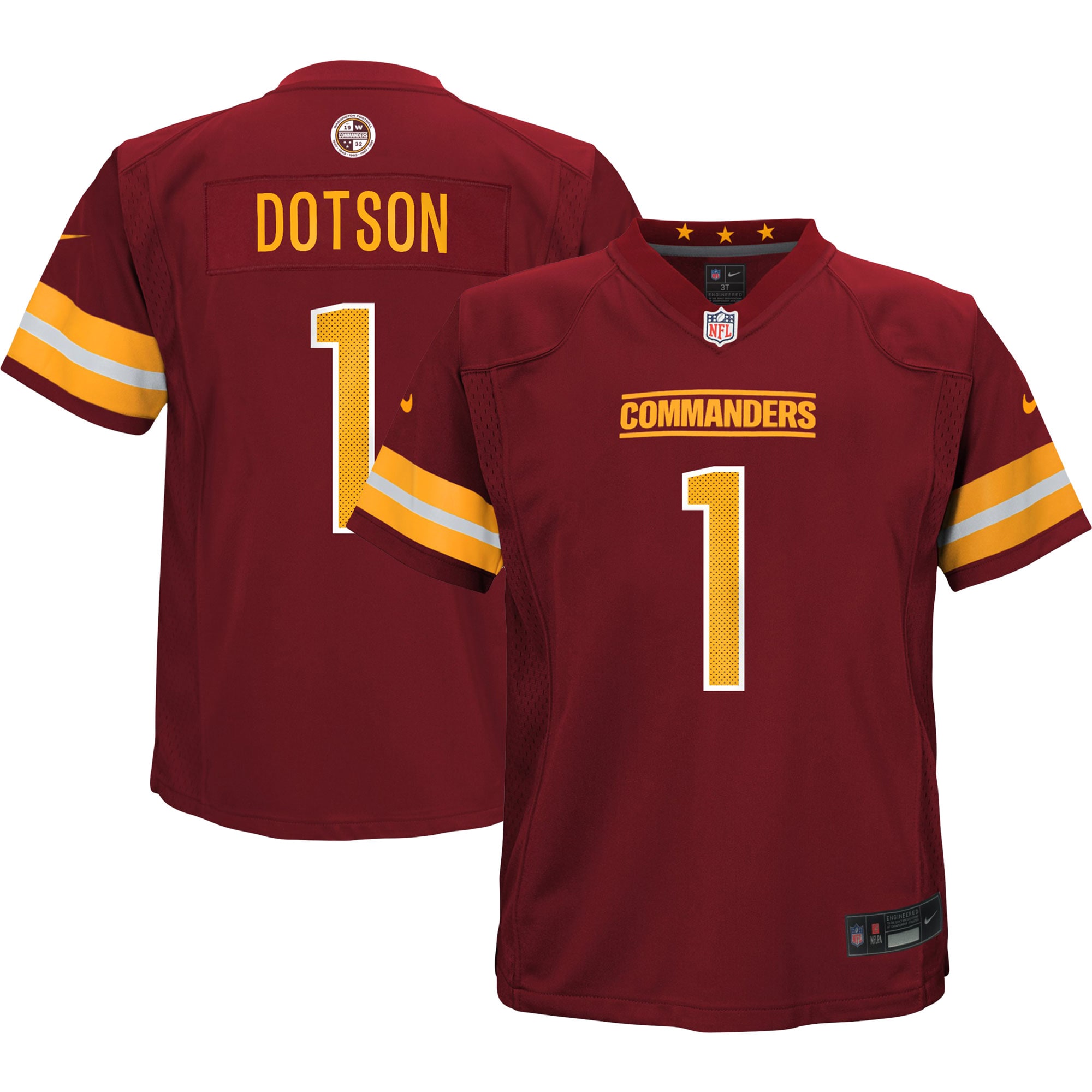 Jahan Dotson Washington Commanders Nike Preschool Game Jersey - Burgundy - vstockx