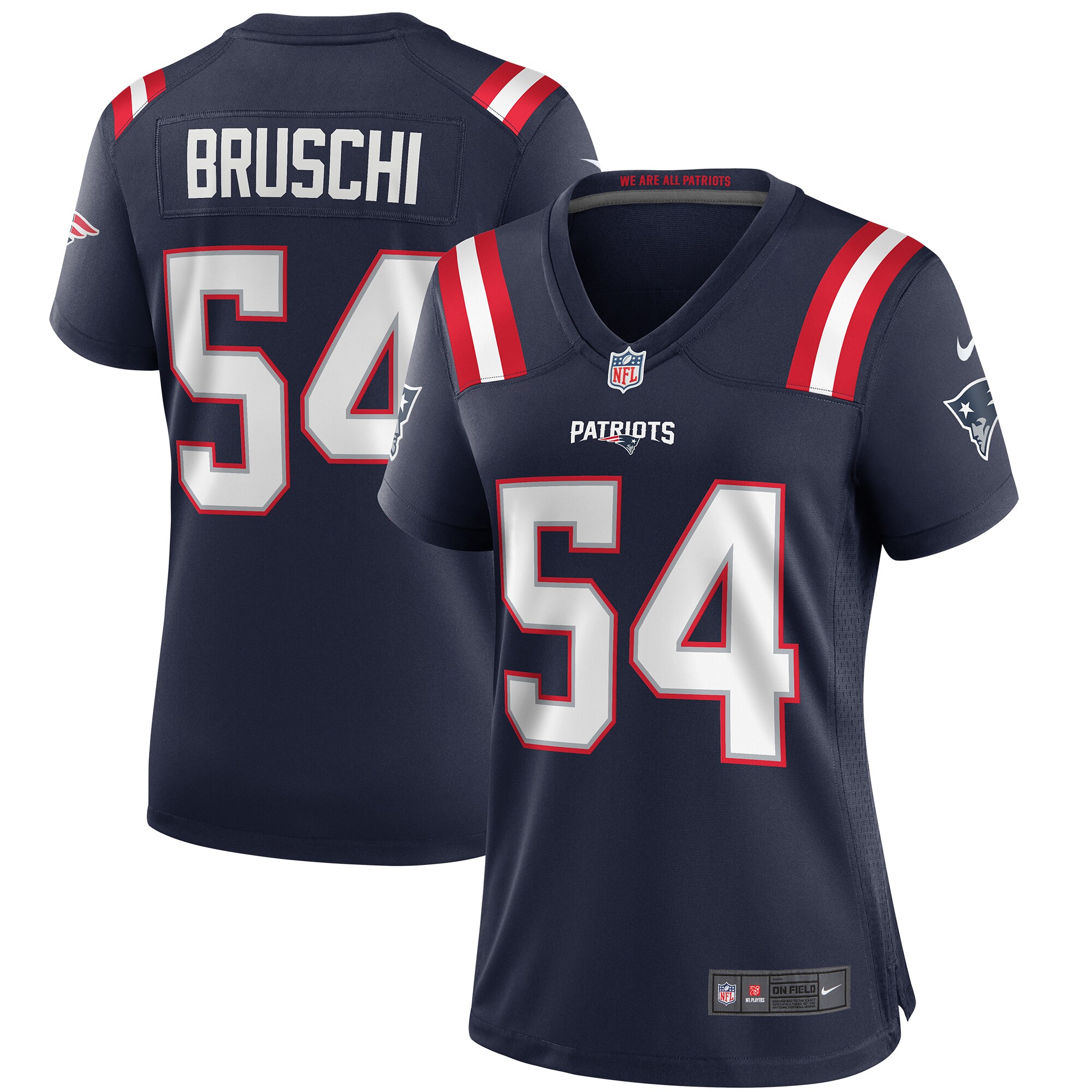 Tedy Bruschi New England Patriots Nike Women's Game Retired Player Jersey - Navy - vstockx