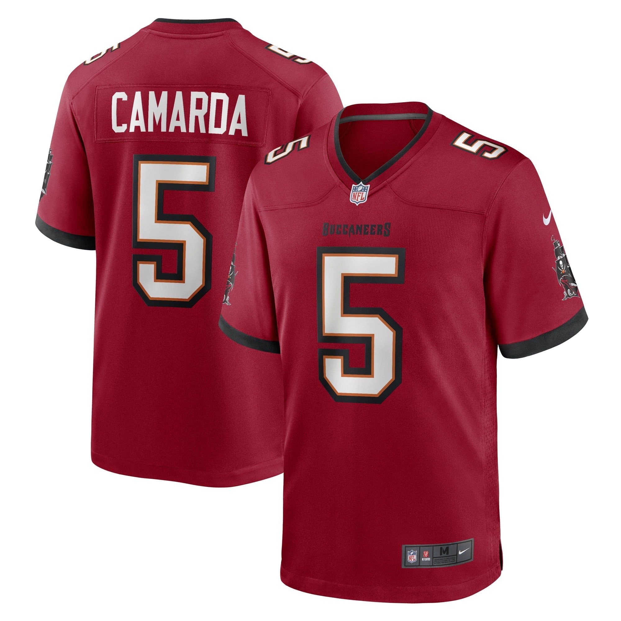 Men's Nike Jake Camarda Red Tampa Bay Buccaneers Game Player Jersey - vstockx