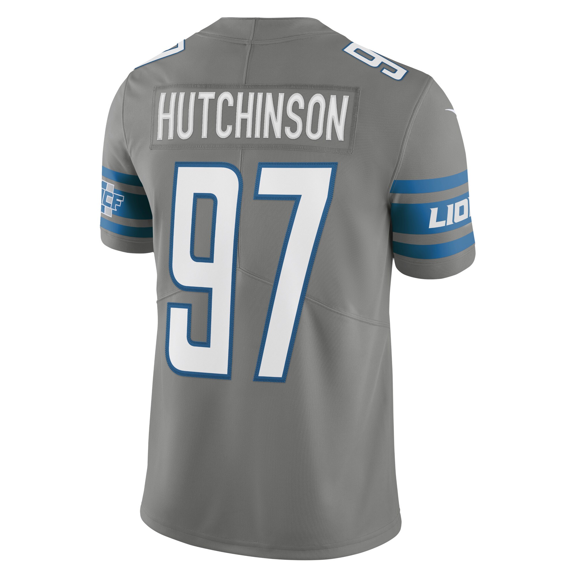 Aidan Hutchinson Detroit Lions Nike Alternate Team Vapor Limited Jersey - Steel - vstockx
