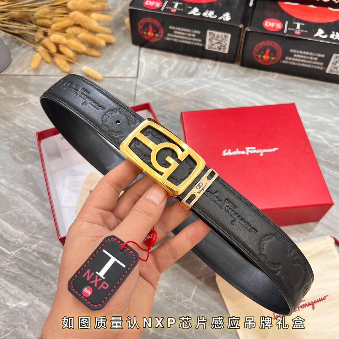 Streetwear Belt Ferragamo 320064 size:3.5cm - vstockx