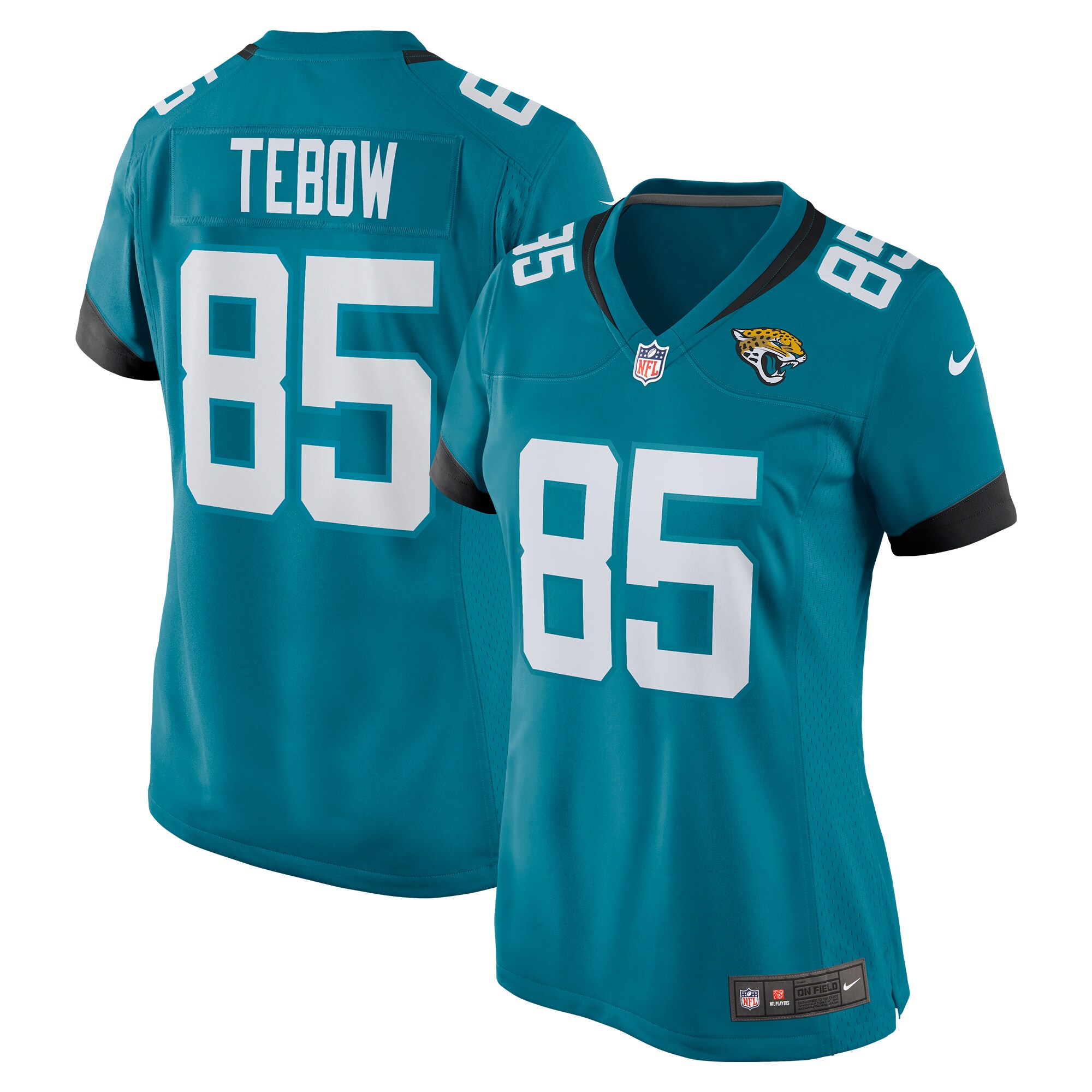 Tim Tebow Jacksonville Jaguars Nike Women's Game Player Jersey - Teal - vstockx