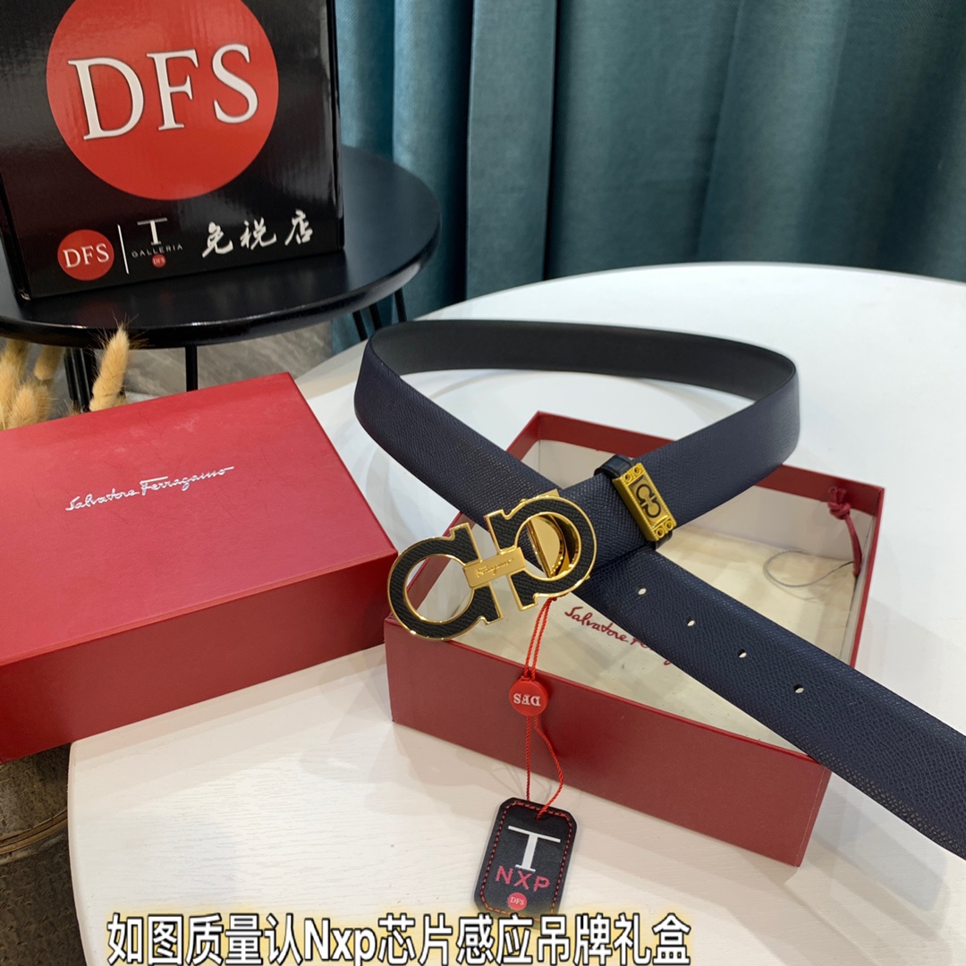 Streetwear Belt Ferragamo 319440 size:3.5cm - vstockx
