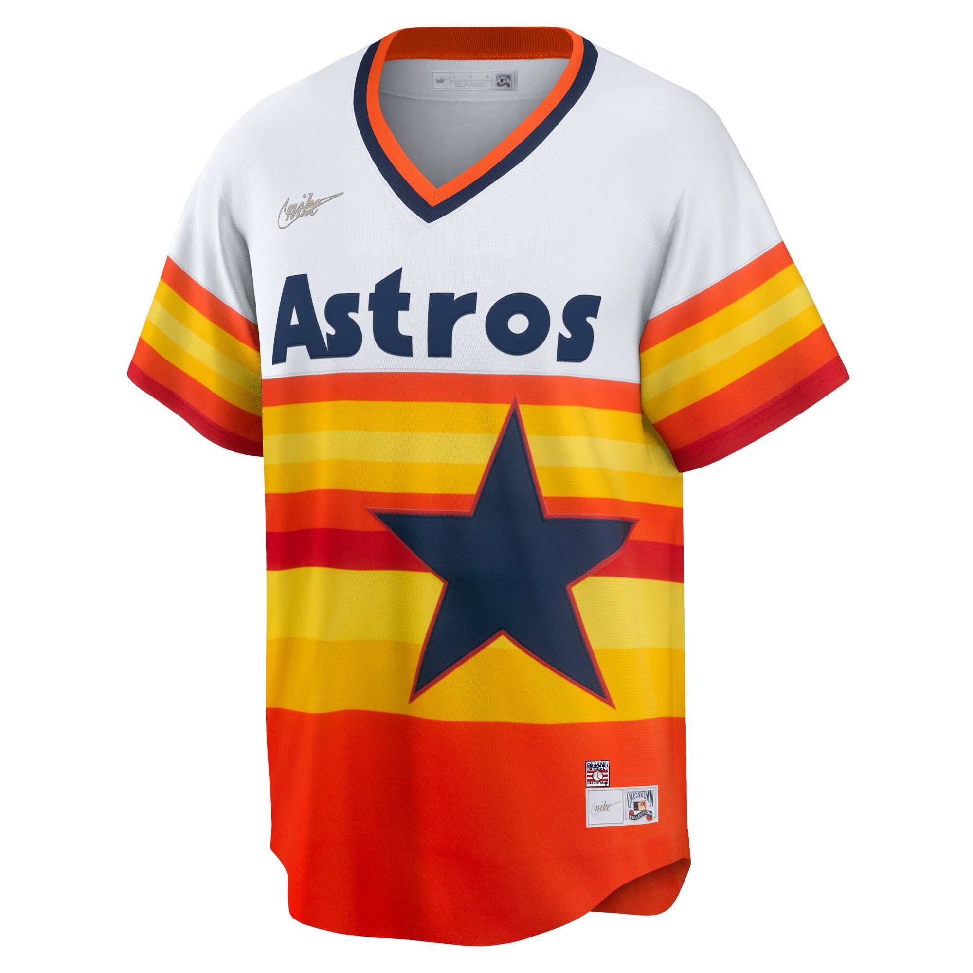 Nolan Ryan Houston Astros Nike Home Cooperstown Collection Player Jersey - White - vstockx
