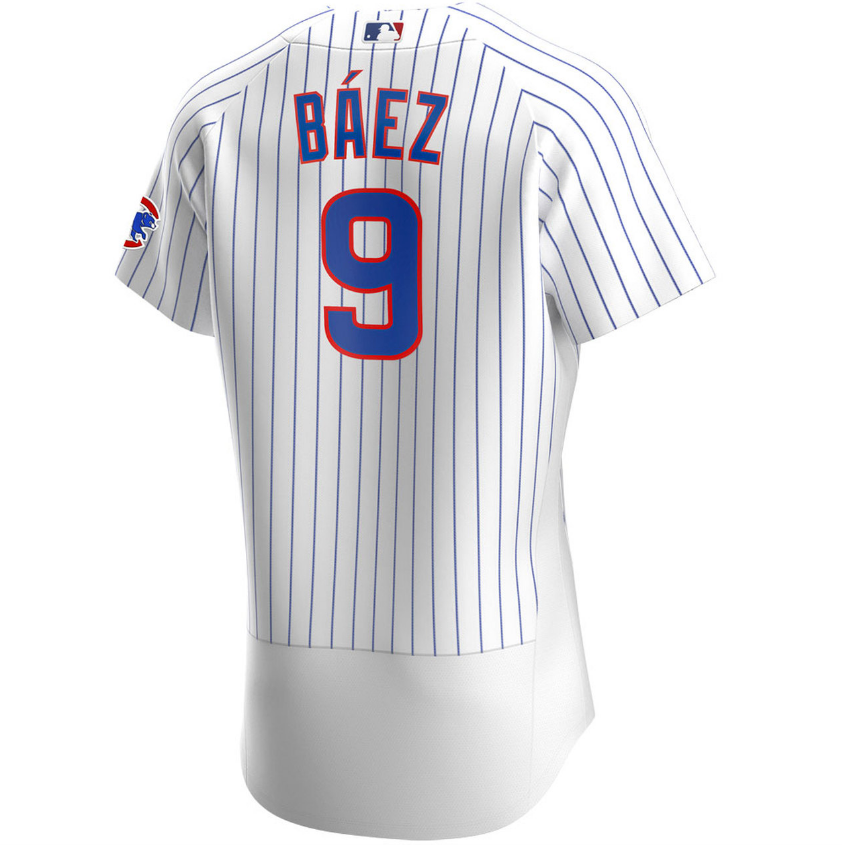 Men's Chicago Cubs Javier Baez White Home Authentic Player Jersey - vstockx