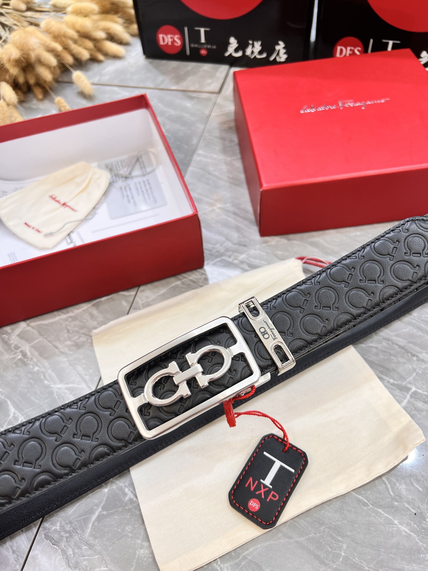 Streetwear Belt Ferragamo 319874 size:3.5cm - vstockx