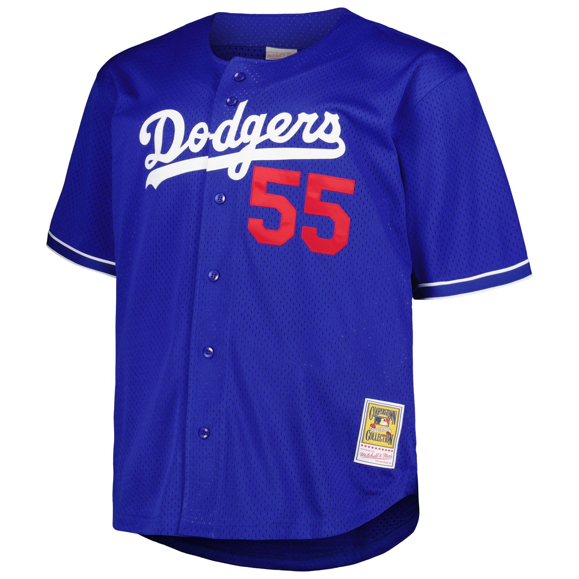 Orel Hershiser Los Angeles Dodgers Mitchell & Ness Big & Tall Cooperstown Collection Batting Practice Replica Jersey - Royal - vstockx