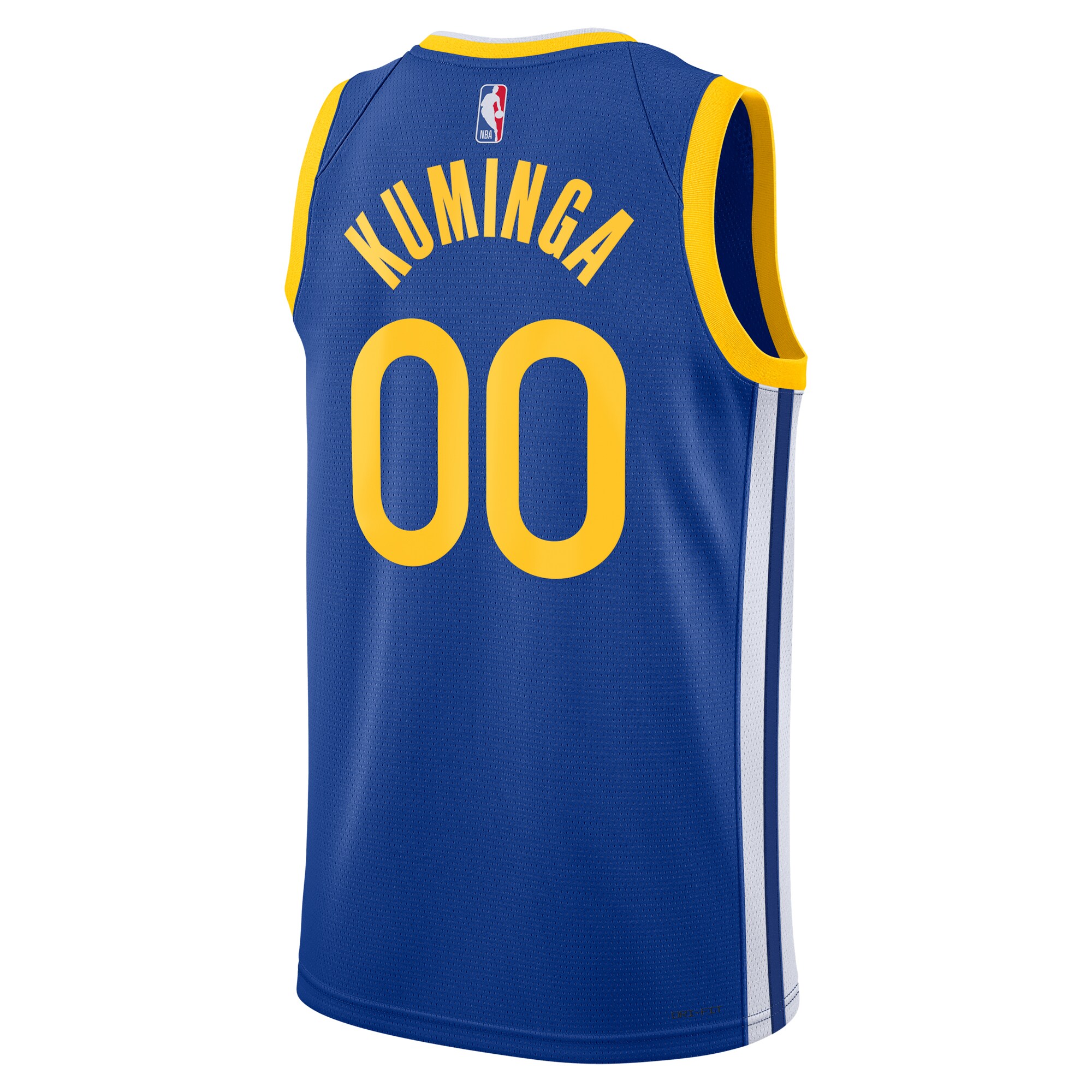 Jonathan Kuminga Golden State Warriors Nike Unisex Swingman Badge Player Jersey - Icon Edition - Royal - vstockx
