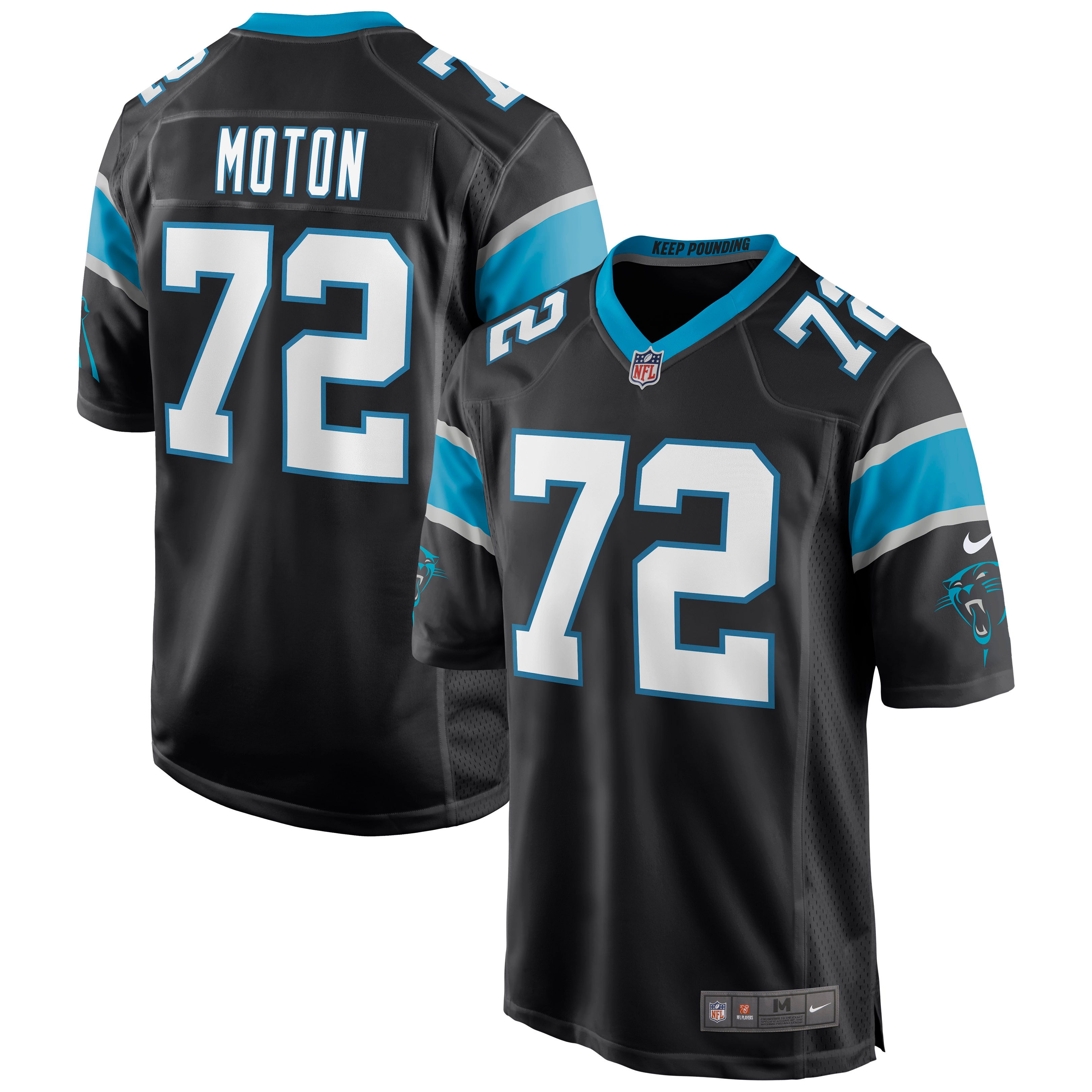 Taylor Moton Carolina Panthers Nike Game Jersey - Black - vstockx