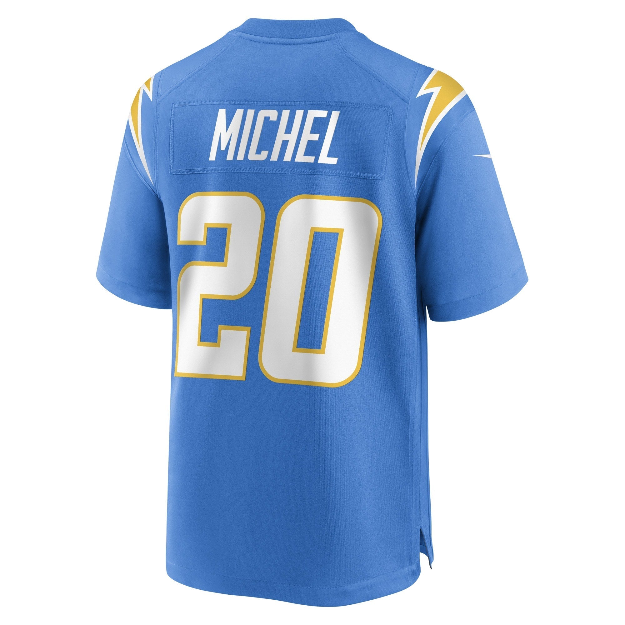 Men's Nike Sony Michel Powder Blue Los Angeles Chargers Game Player Jersey - vstockx