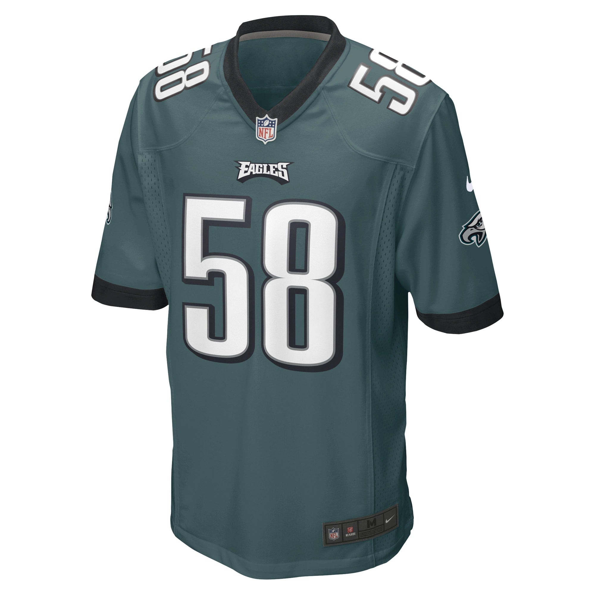 Men's Nike Kyron Johnson Midnight Green Philadelphia Eagles Game Player Jersey - vstockx