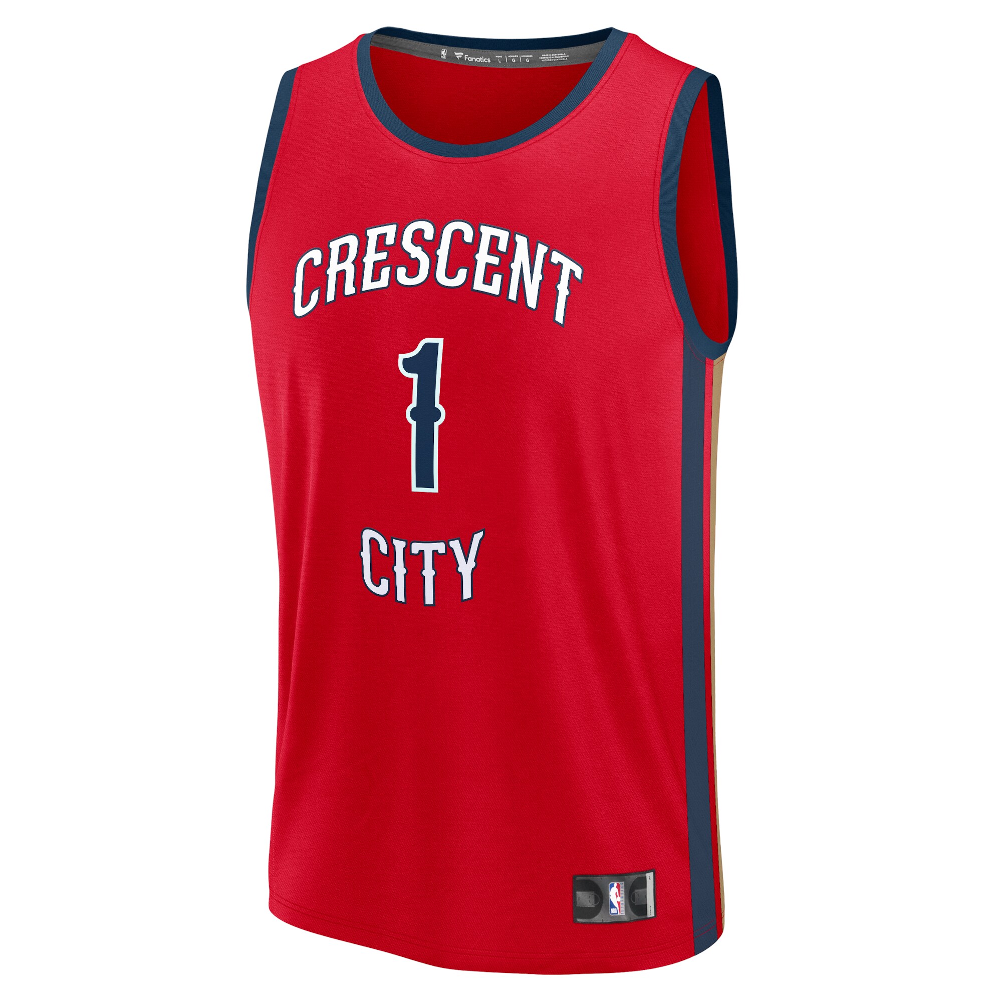 Zion Williamson New Orleans Pelicans Fanatics Branded Youth Fast Break Player Jersey - Statement Edition - Red - vstockx