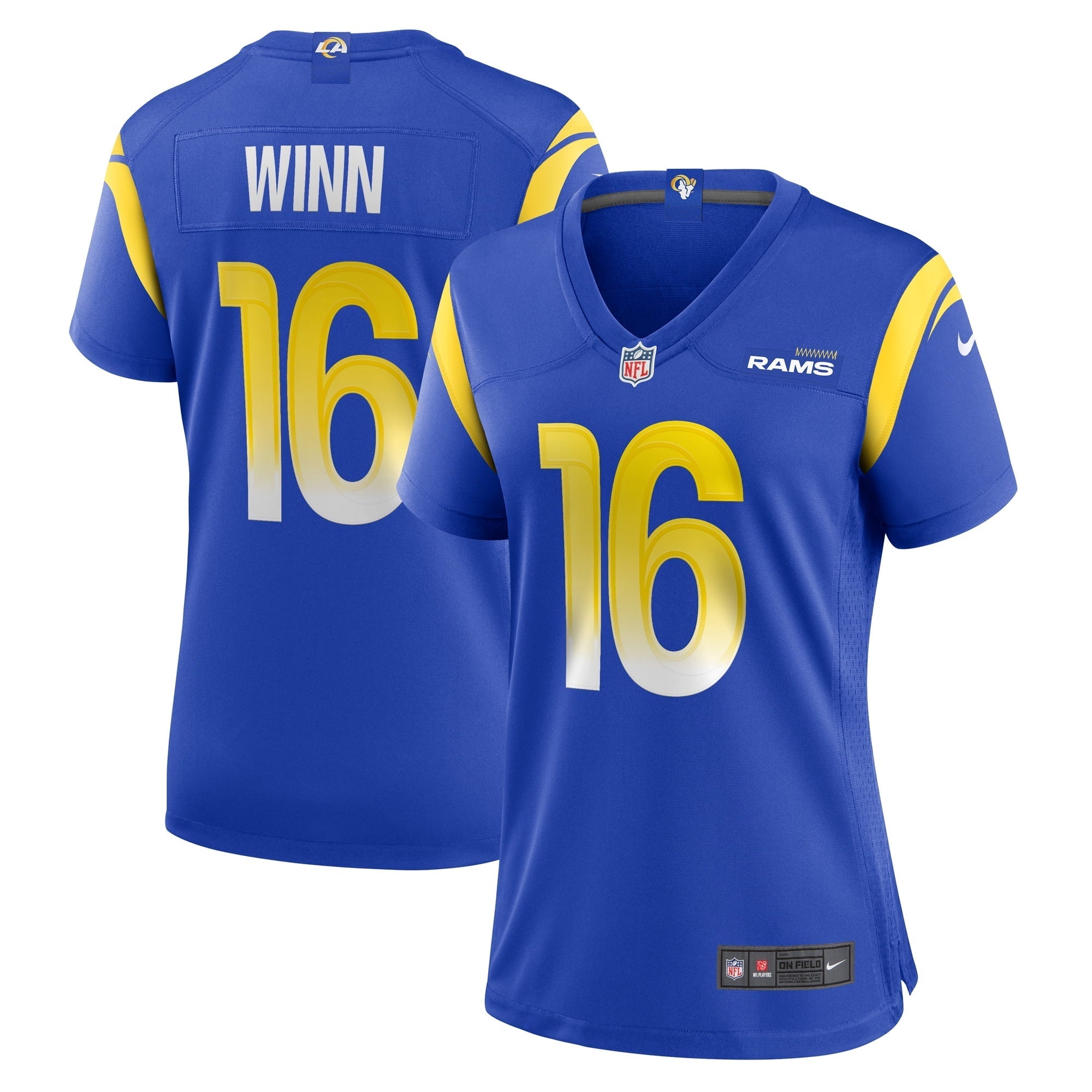 Women's Nike Dresser Winn Royal Los Angeles Rams Home Game Jersey - vstockx