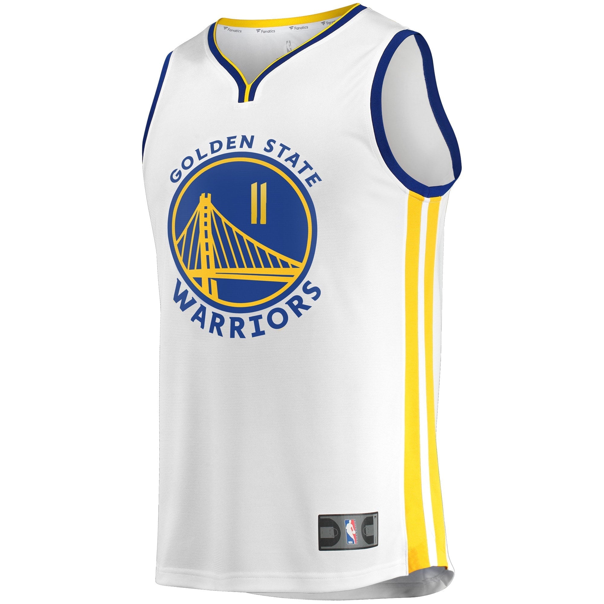 Men's Fanatics Branded Klay Thompson White Golden State Warriors 2022/23 Fast Break Replica Player Jersey - Association - vstockx