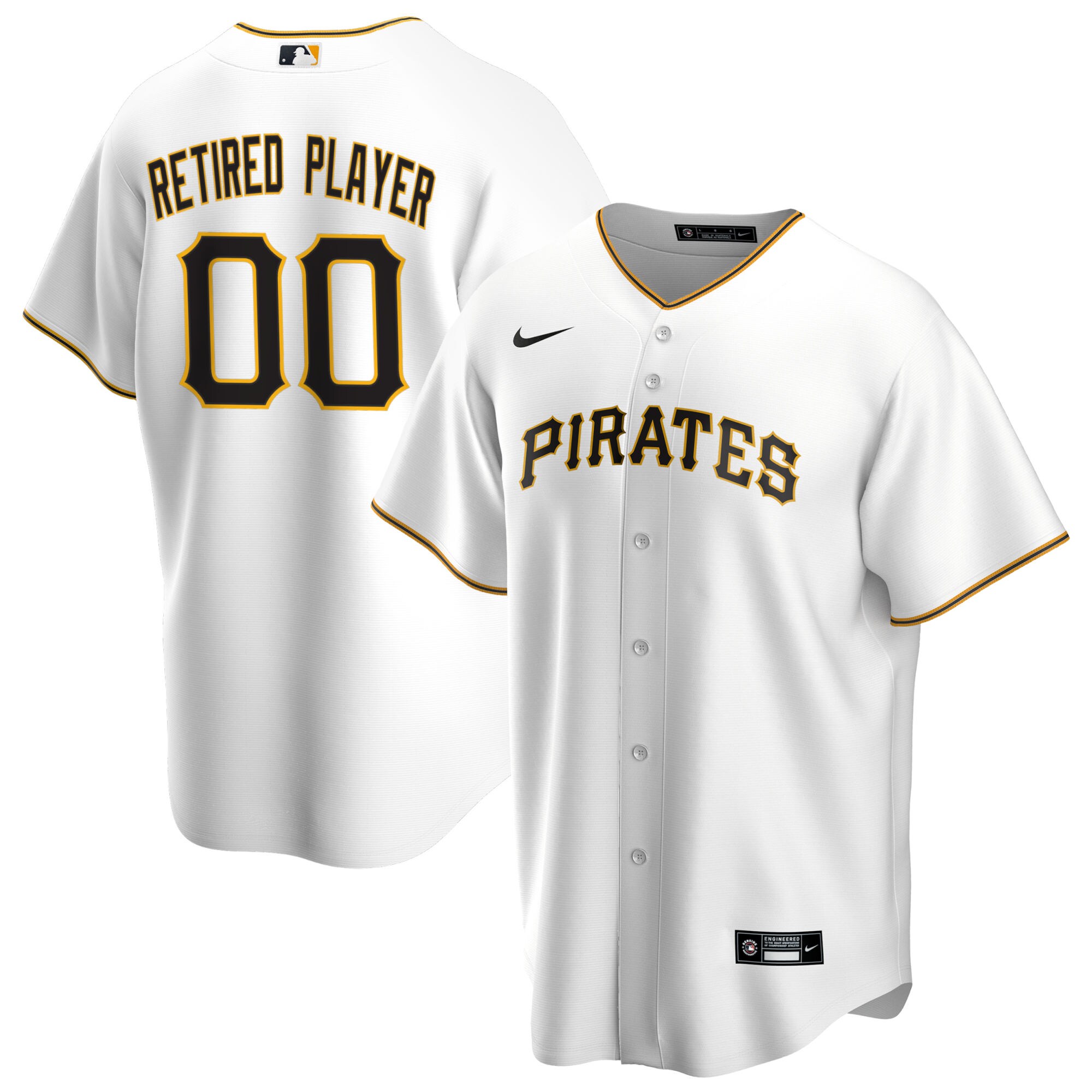 Pittsburgh Pirates Nike Home Pick-A-Player Retired Roster Replica Jersey - White - vstockx