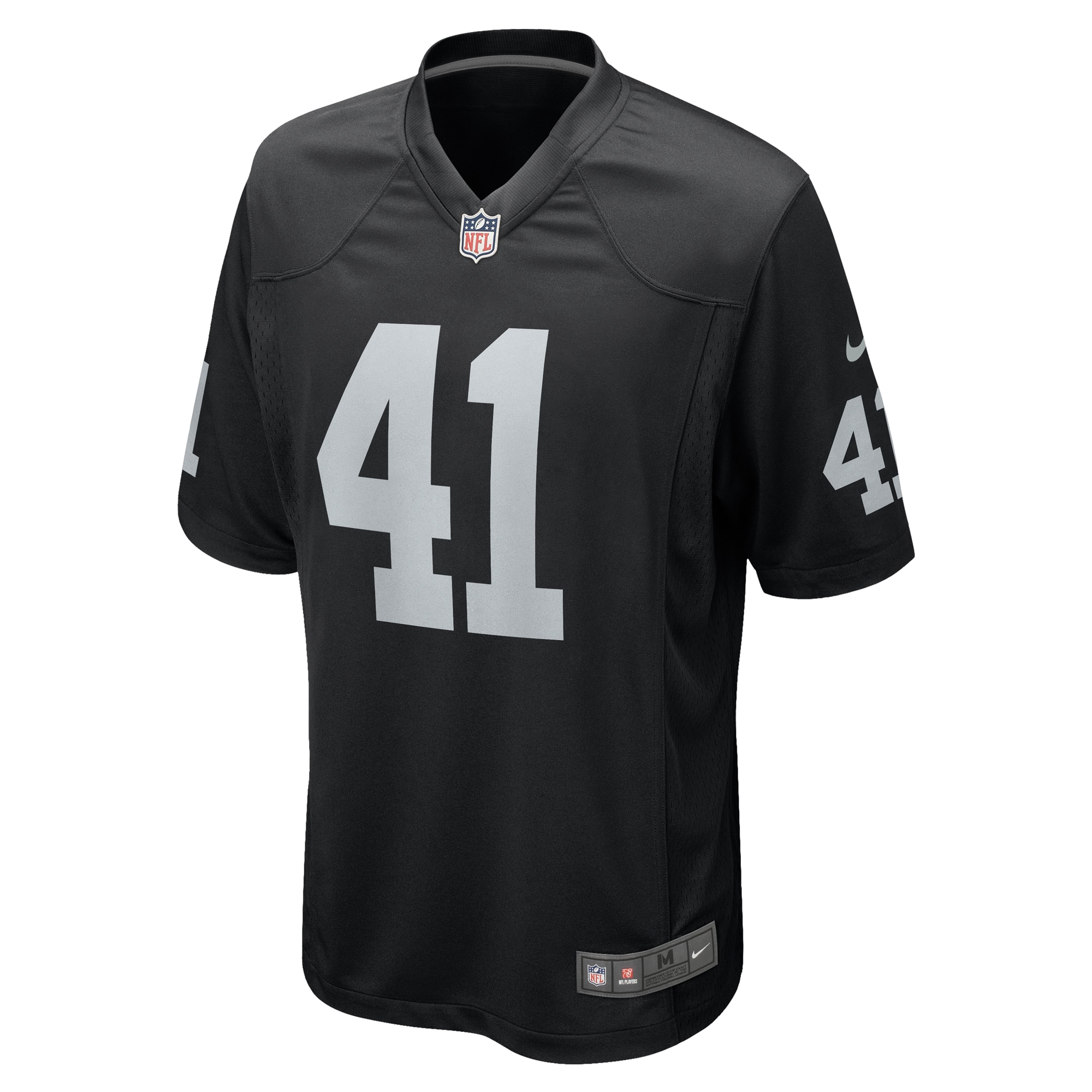 Robert Spillane Las Vegas Raiders Nike Game Player Jersey - Black - vstockx