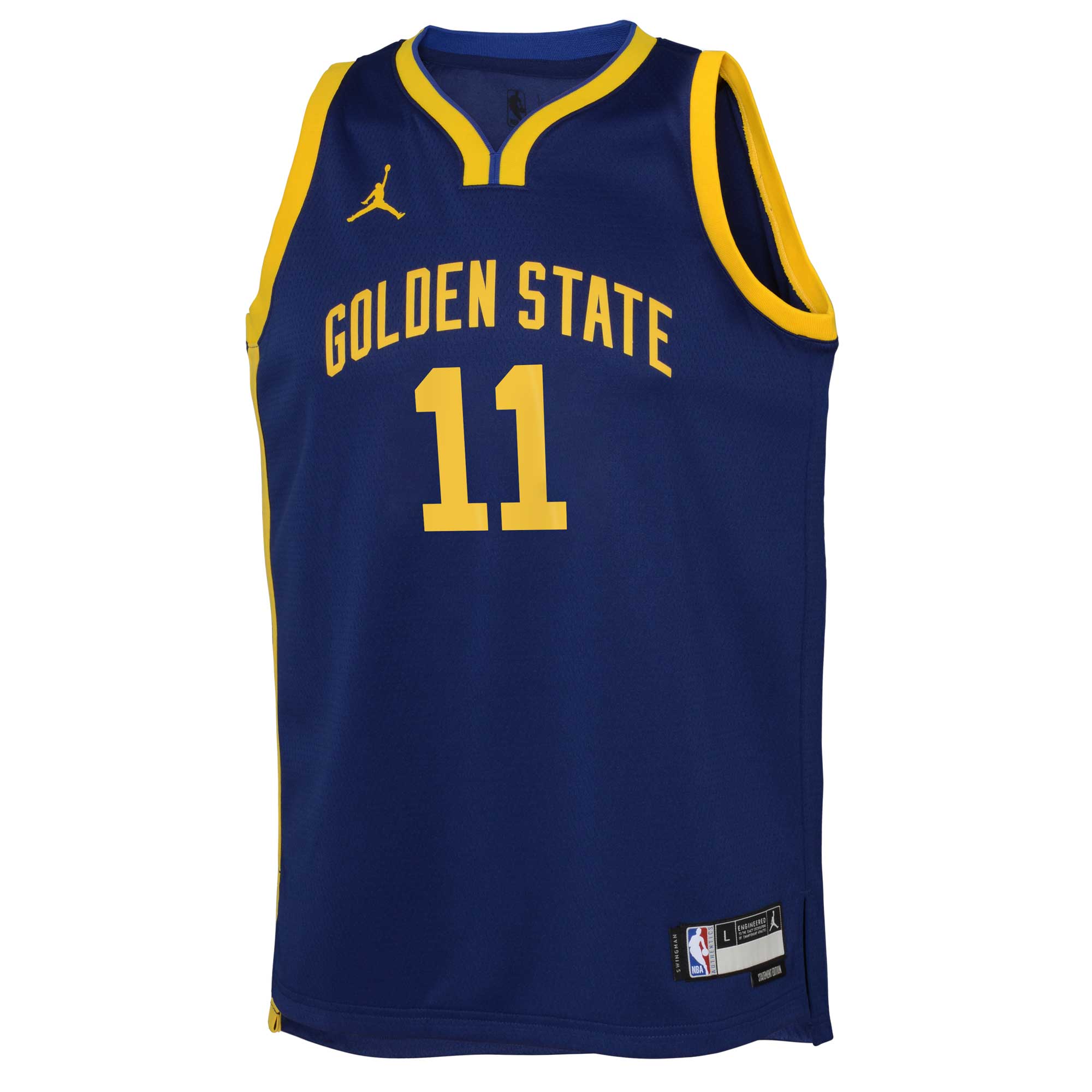 Klay Thompson Golden State Warriors Jordans Brand Youth Swingman Jersey - Statement Edition - Blue - vstockx