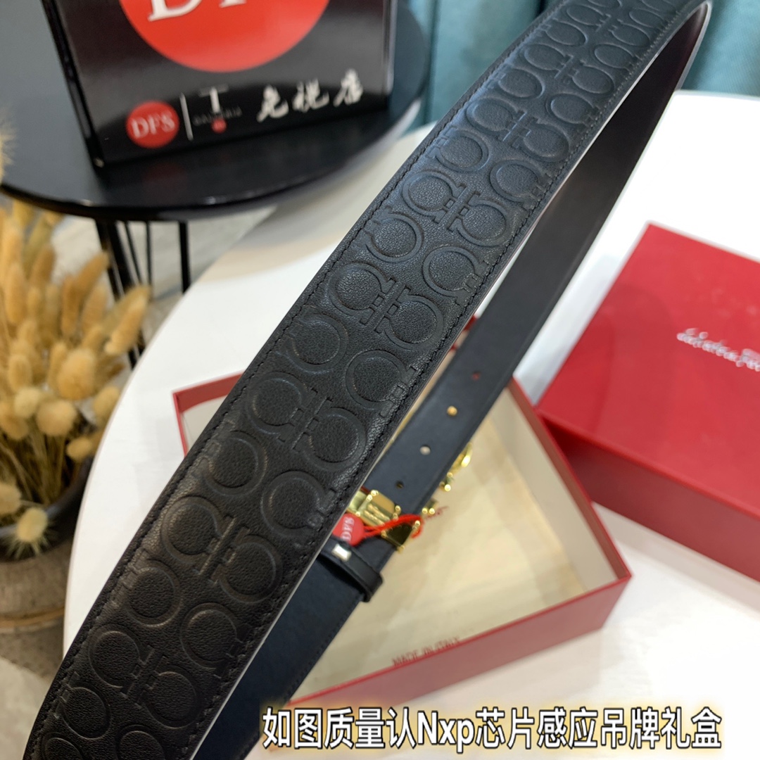 Streetwear Belt Ferragamo 319637 size:3.5cm - vstockx