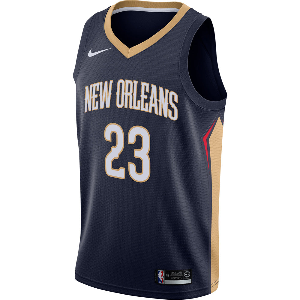 Men's New Orleans Pelicans Anthony Davis Icon Edition Jersey - Navy - vstockx