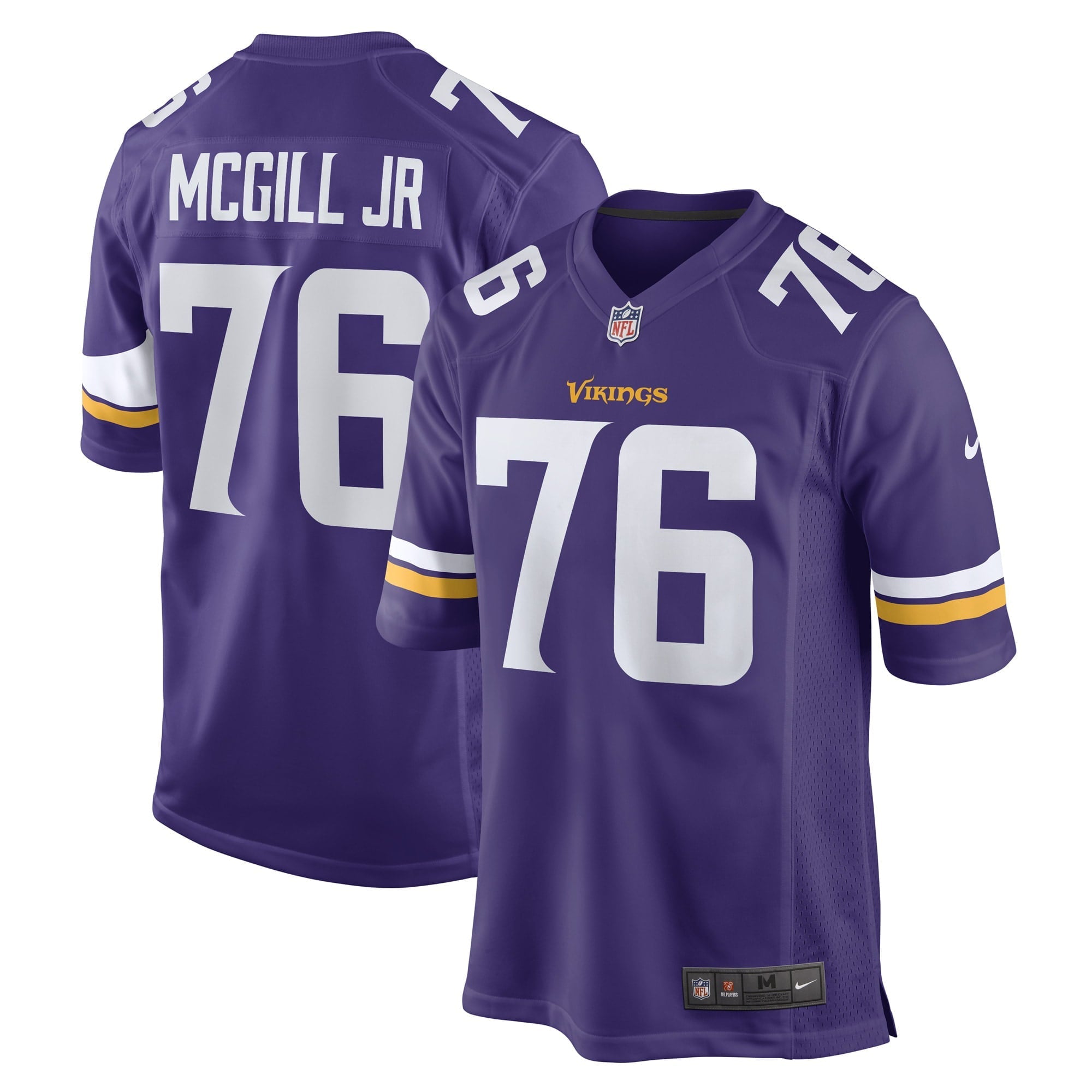 Men's Nike T.Y. McGill Jr. Purple Minnesota Vikings Game Player Jersey - vstockx